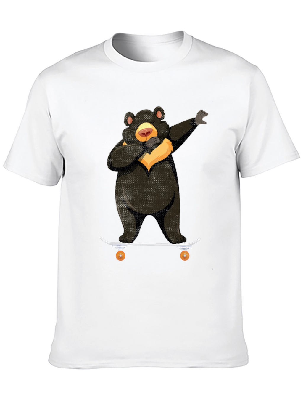 Dabbing Bear Skateboard Graphic T-Shirt