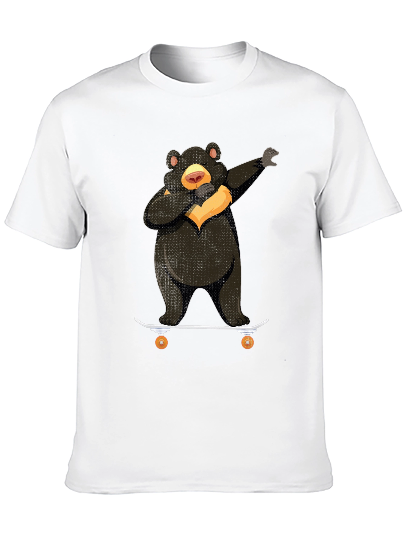 Dabbing Bear Skateboard Graphic T-Shirt