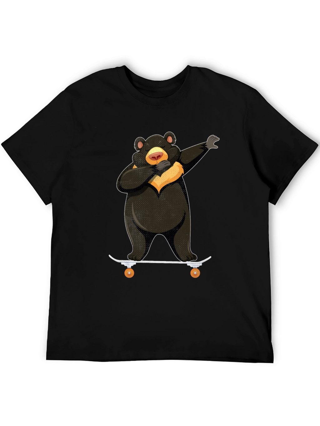 Dabbing Bear Skateboard Graphic T-Shirt