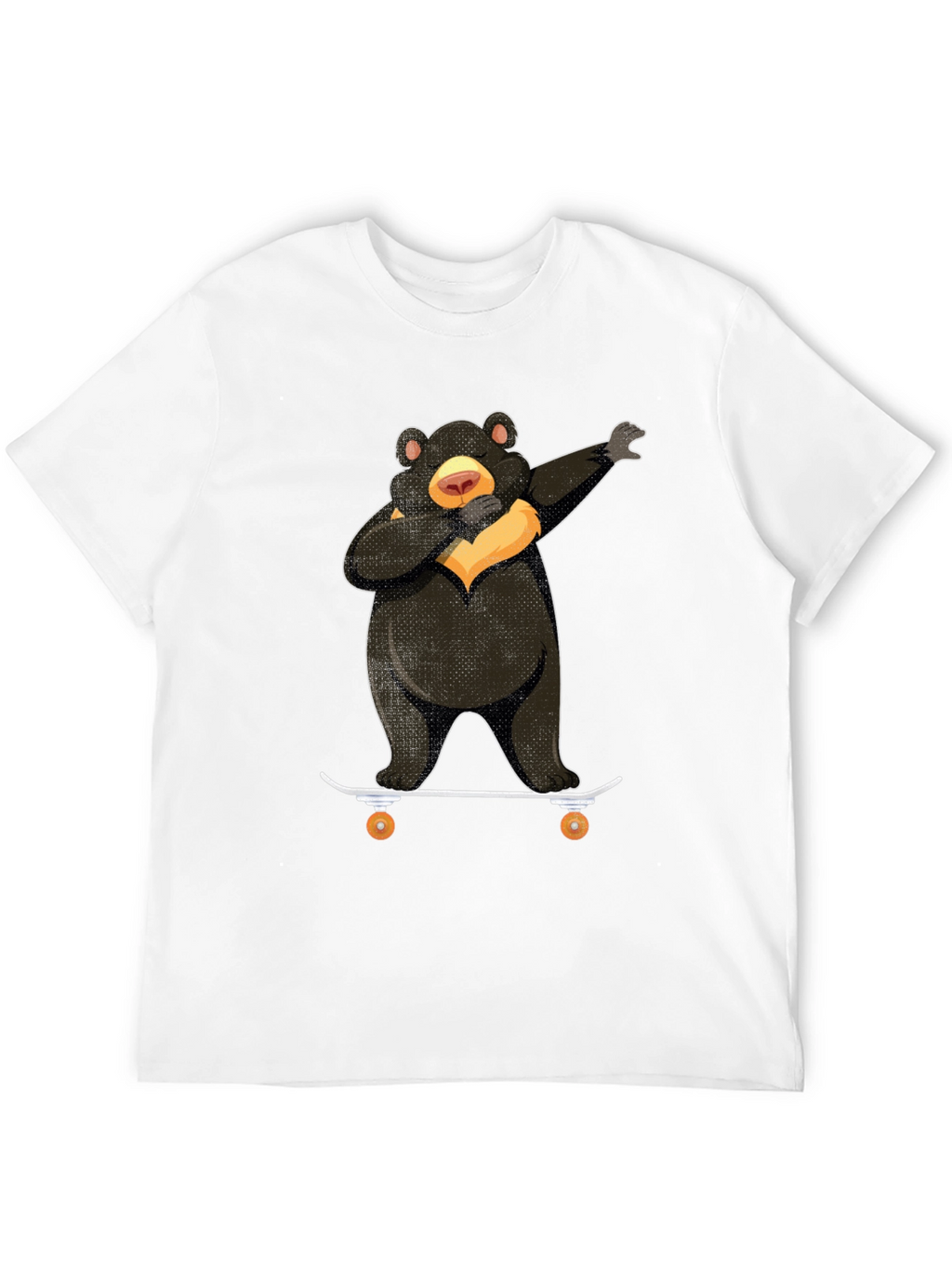 Dabbing Bear Skateboard Graphic T-Shirt
