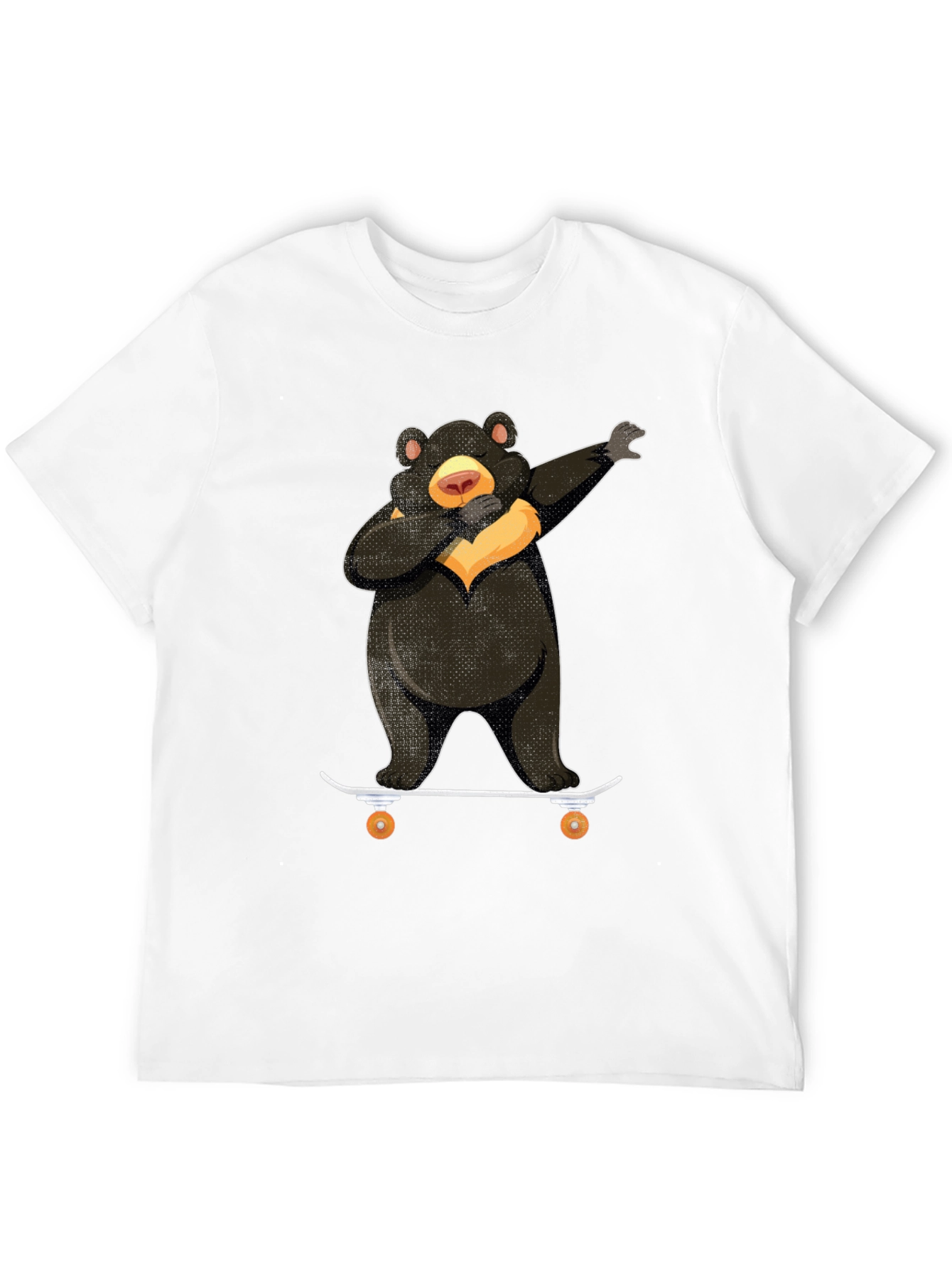 Dabbing Bear Skateboard Graphic T-Shirt
