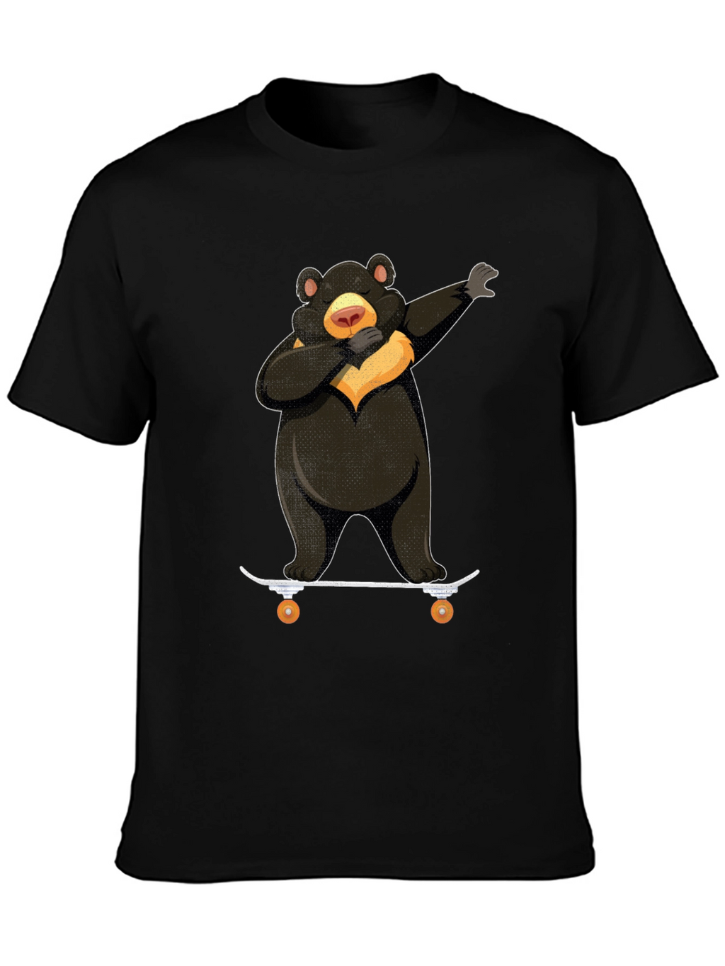 Dabbing Bear Skateboard Graphic T-Shirt