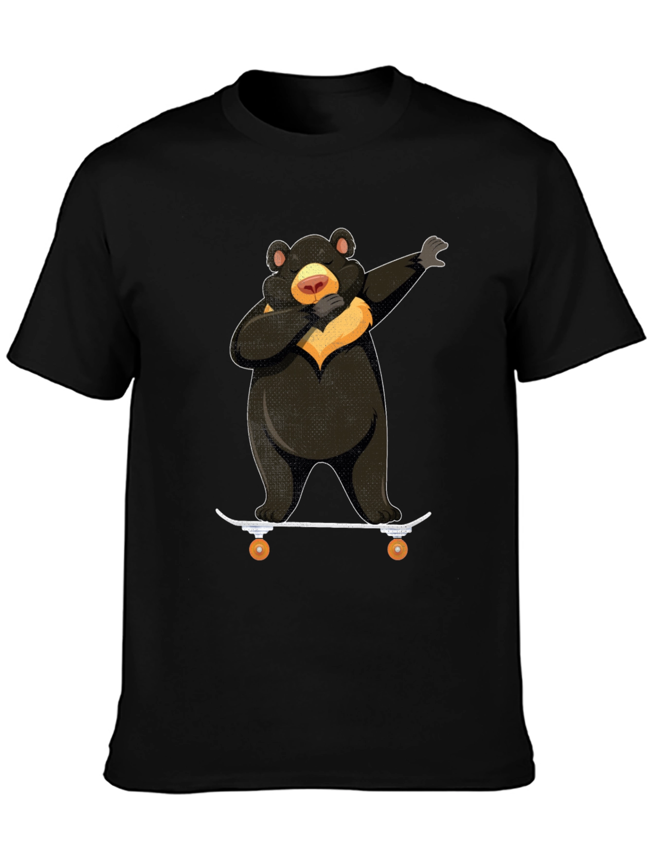 Dabbing Bear Skateboard Graphic T-Shirt