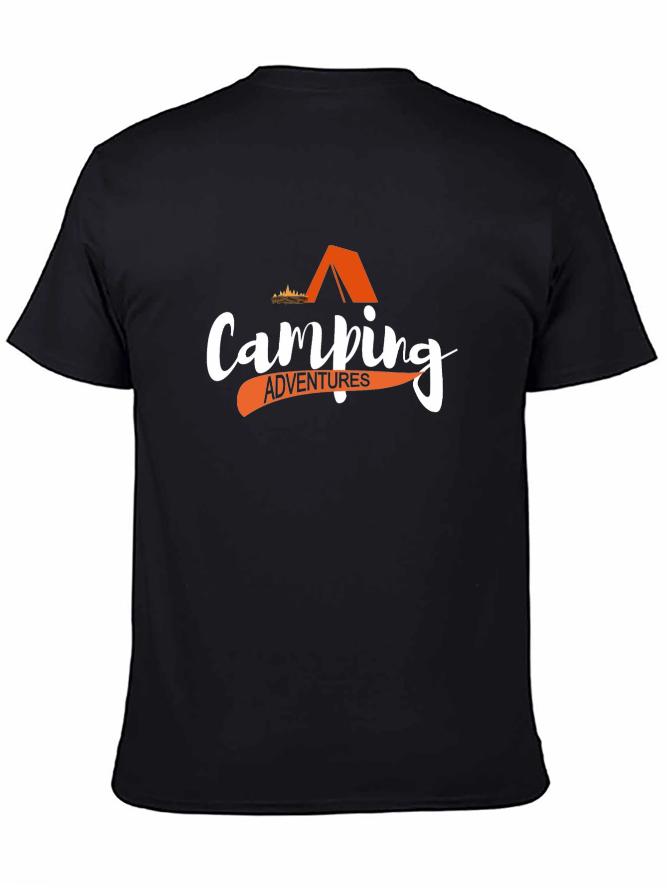 Camping Adventures Graphic Tee - Black