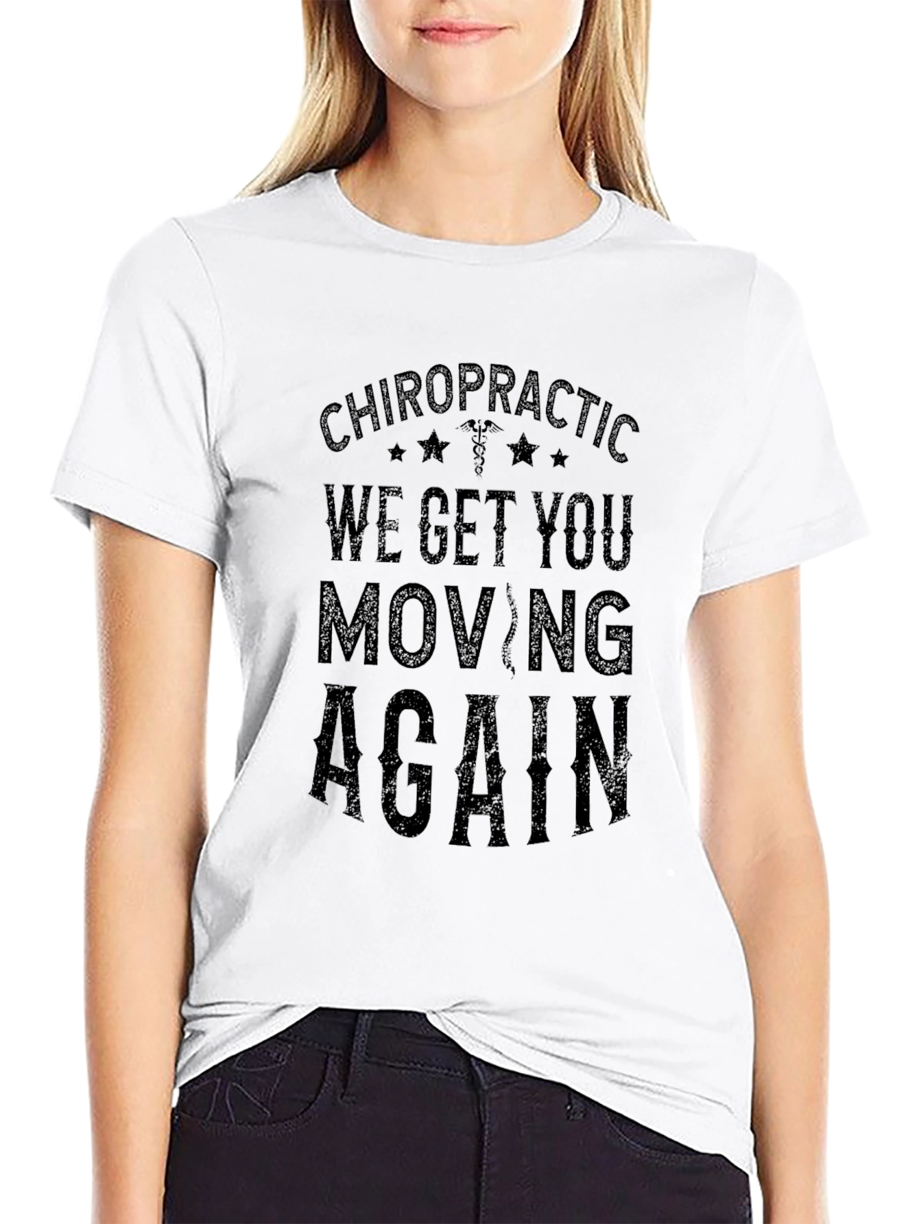 Chiropractic We Get You Moving T-Shirt