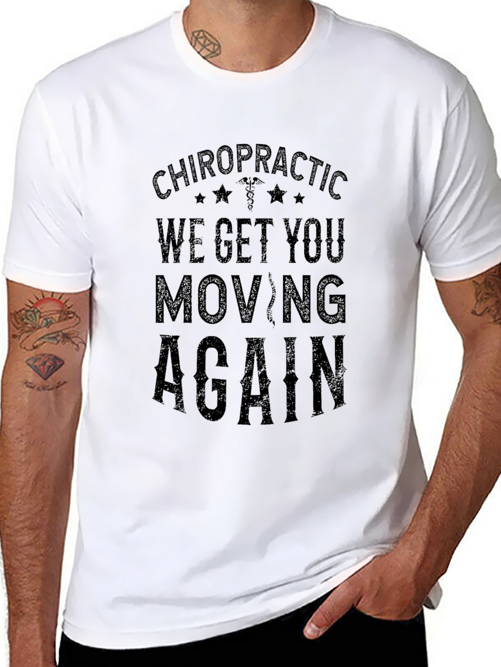 Chiropractic We Get You Moving T-Shirt