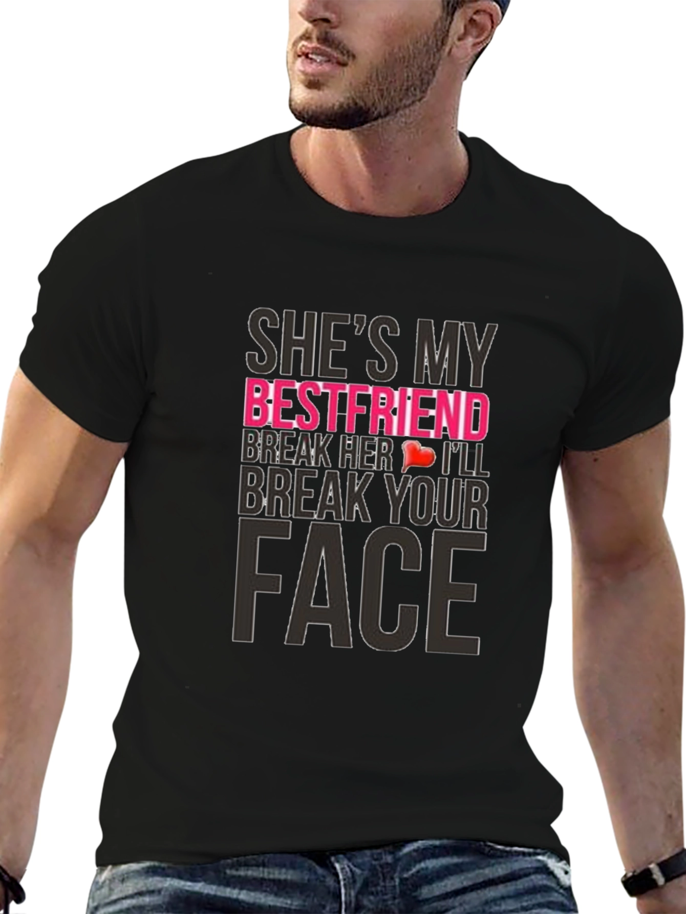 Humorous Shes My Bestfriend Graphic Tee