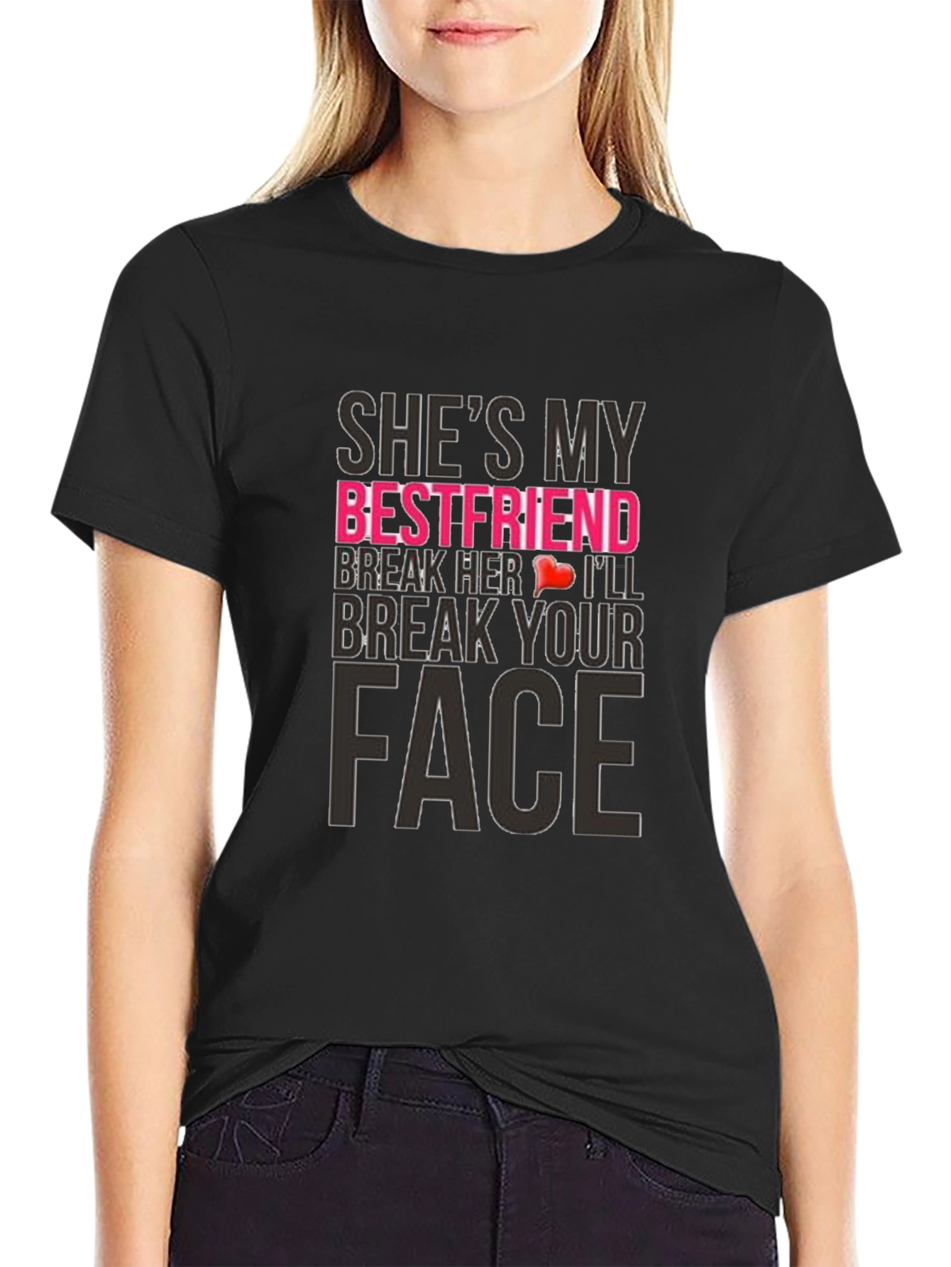Humorous Shes My Bestfriend Graphic Tee