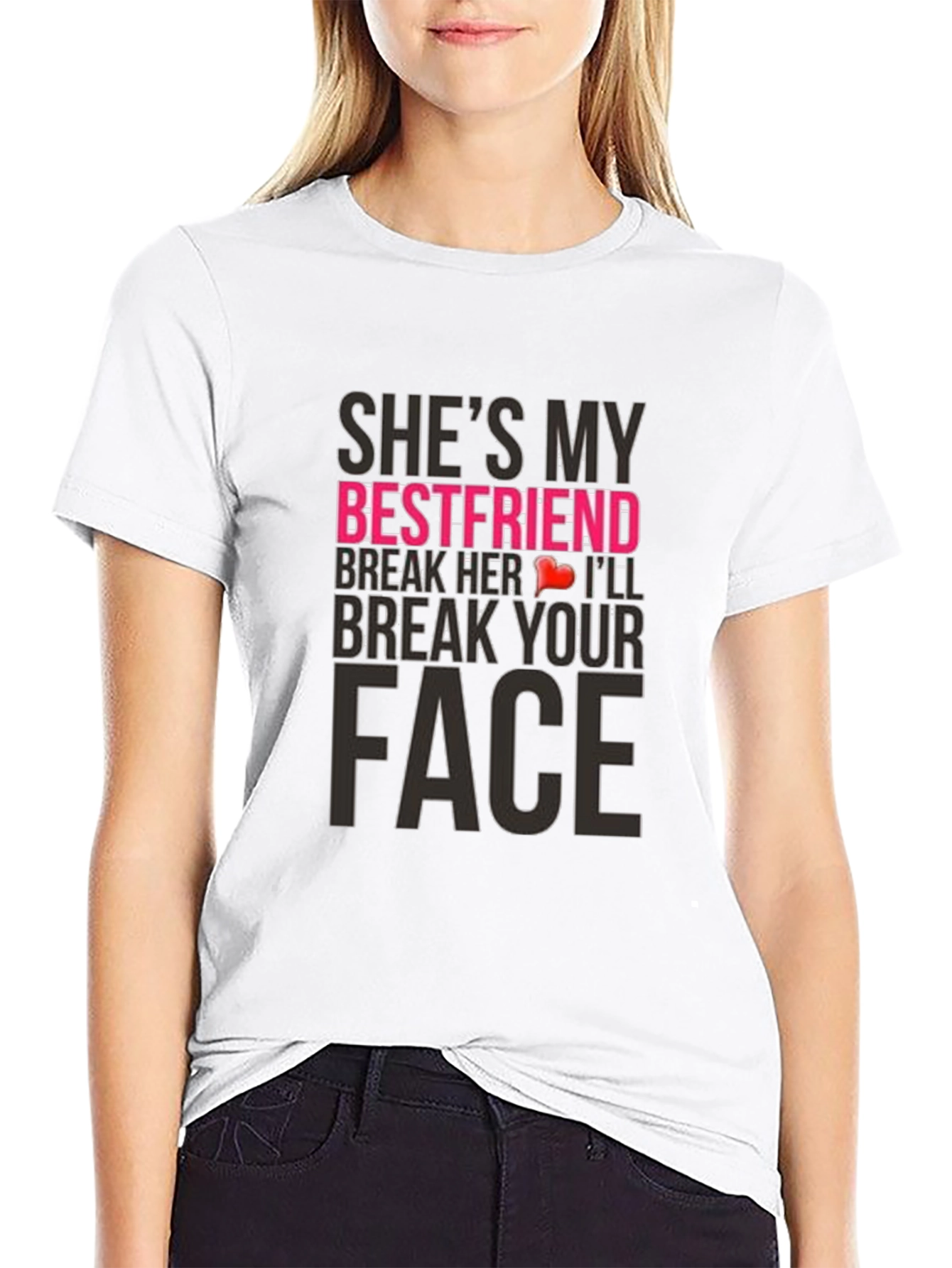 Humorous Shes My Bestfriend Graphic Tee