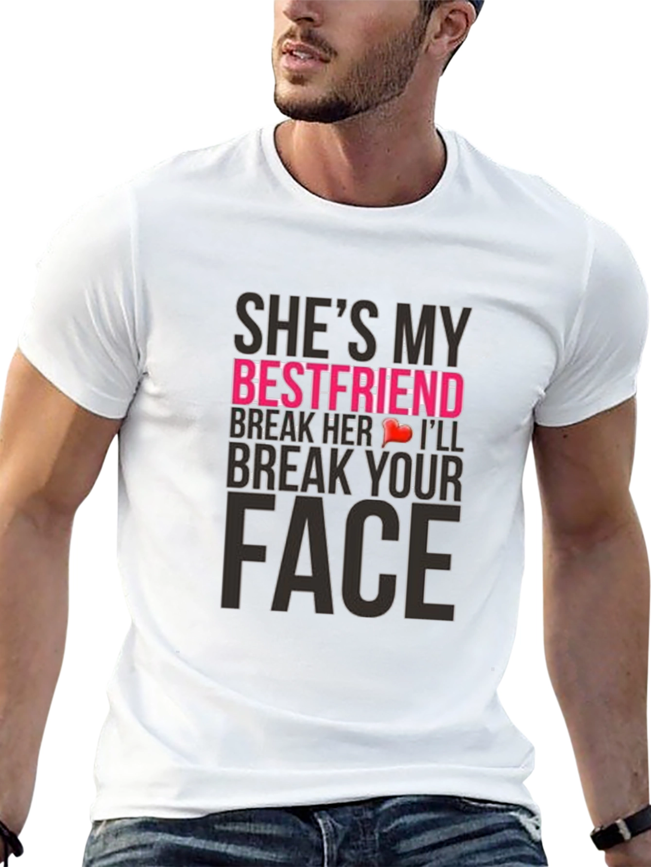 Humorous Shes My Bestfriend Graphic Tee