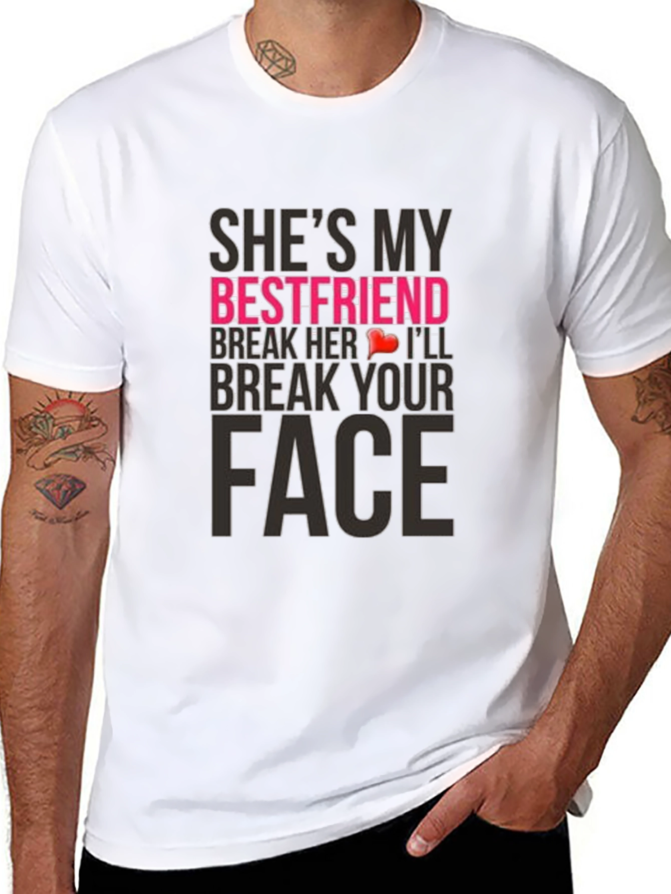 Humorous Shes My Bestfriend Graphic Tee