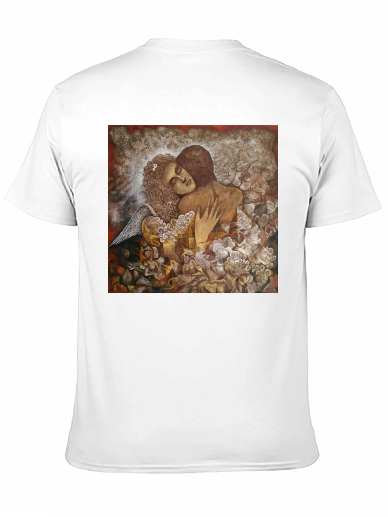 Artistic Embrace Graphic Tee - Unisex Black T-Shirt