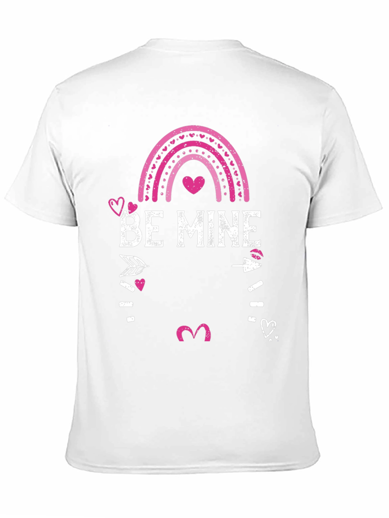 Be Mine Valentines Day Graphic Tee - Mens Black