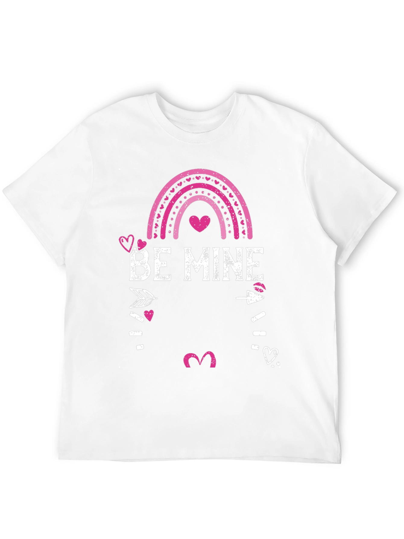 Be Mine Valentines Day Graphic Tee - Mens Black
