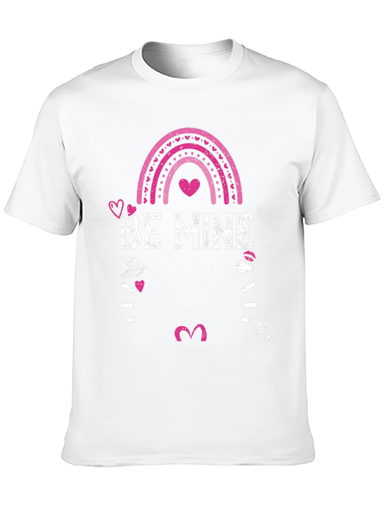 Be Mine Valentines Day Graphic Tee - Mens Black