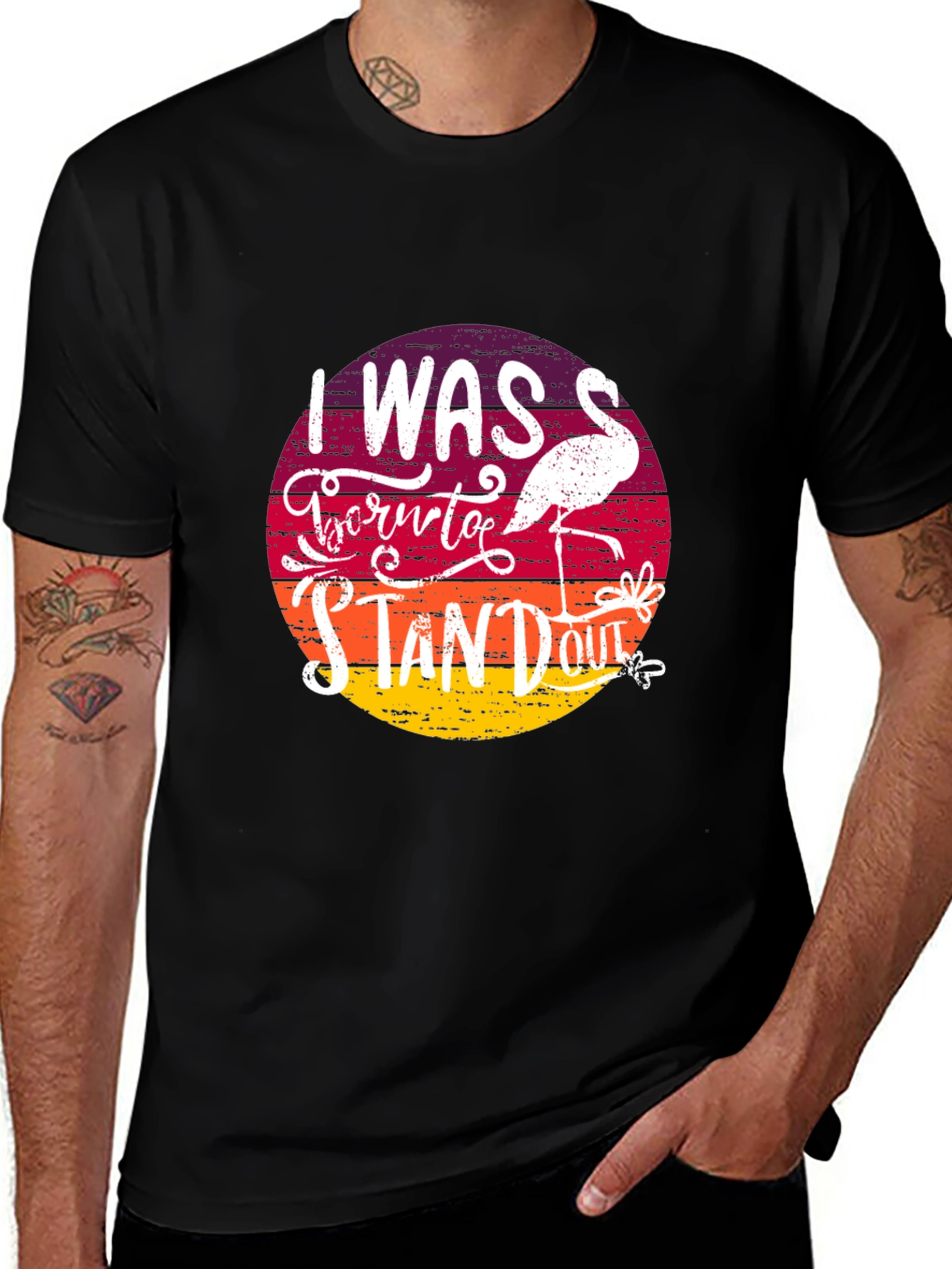 Born to Stand Out Flamingo T-Shirt