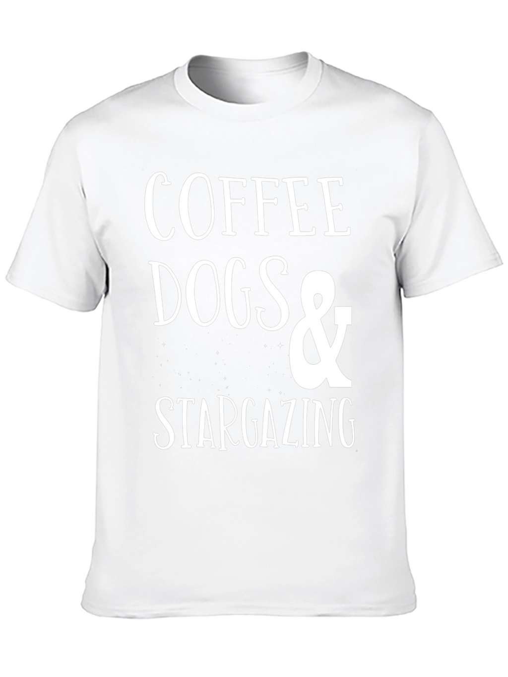 Coffee Dogs & Stargazing Black T-Shirt