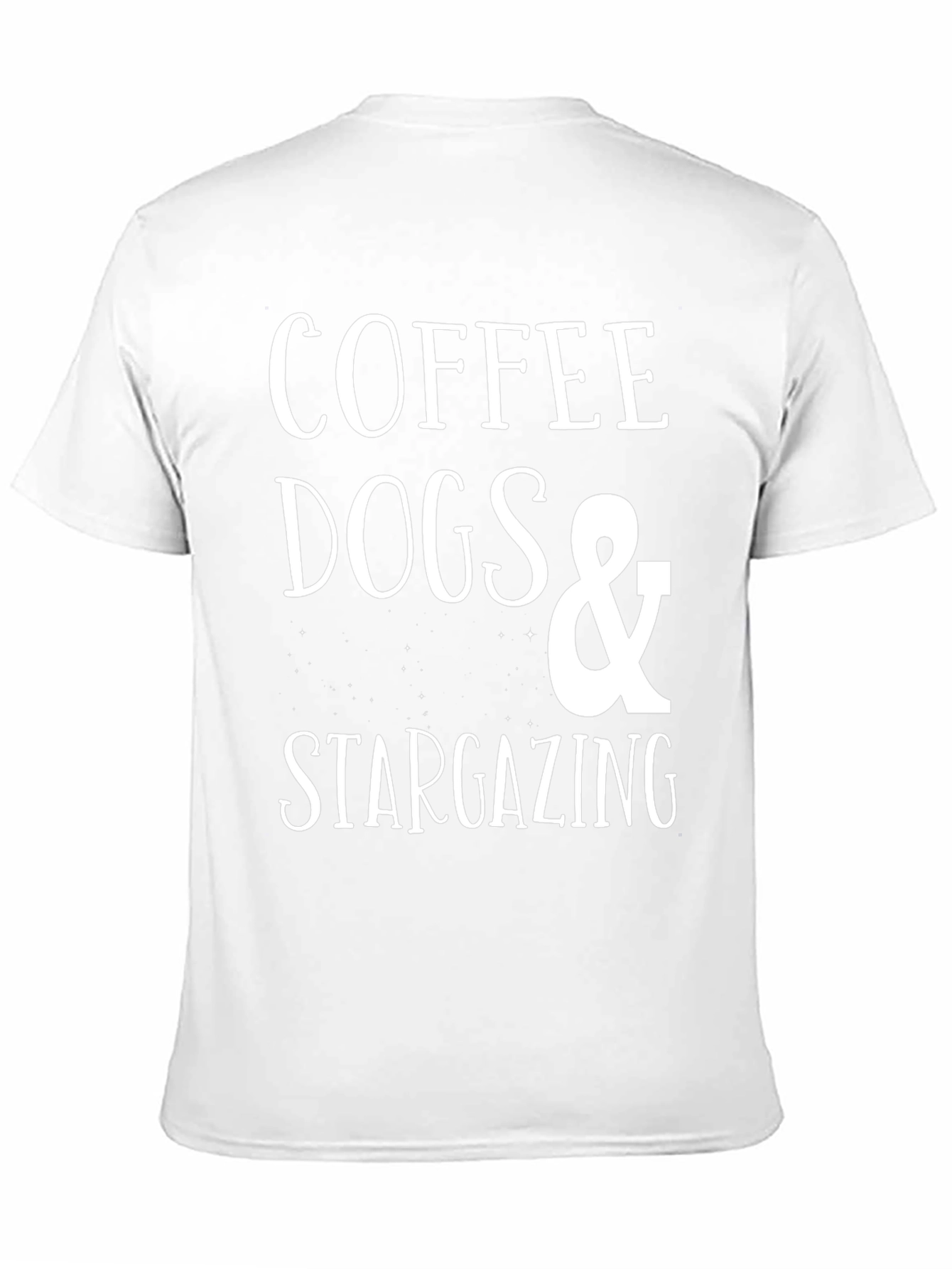 Coffee Dogs & Stargazing Black T-Shirt