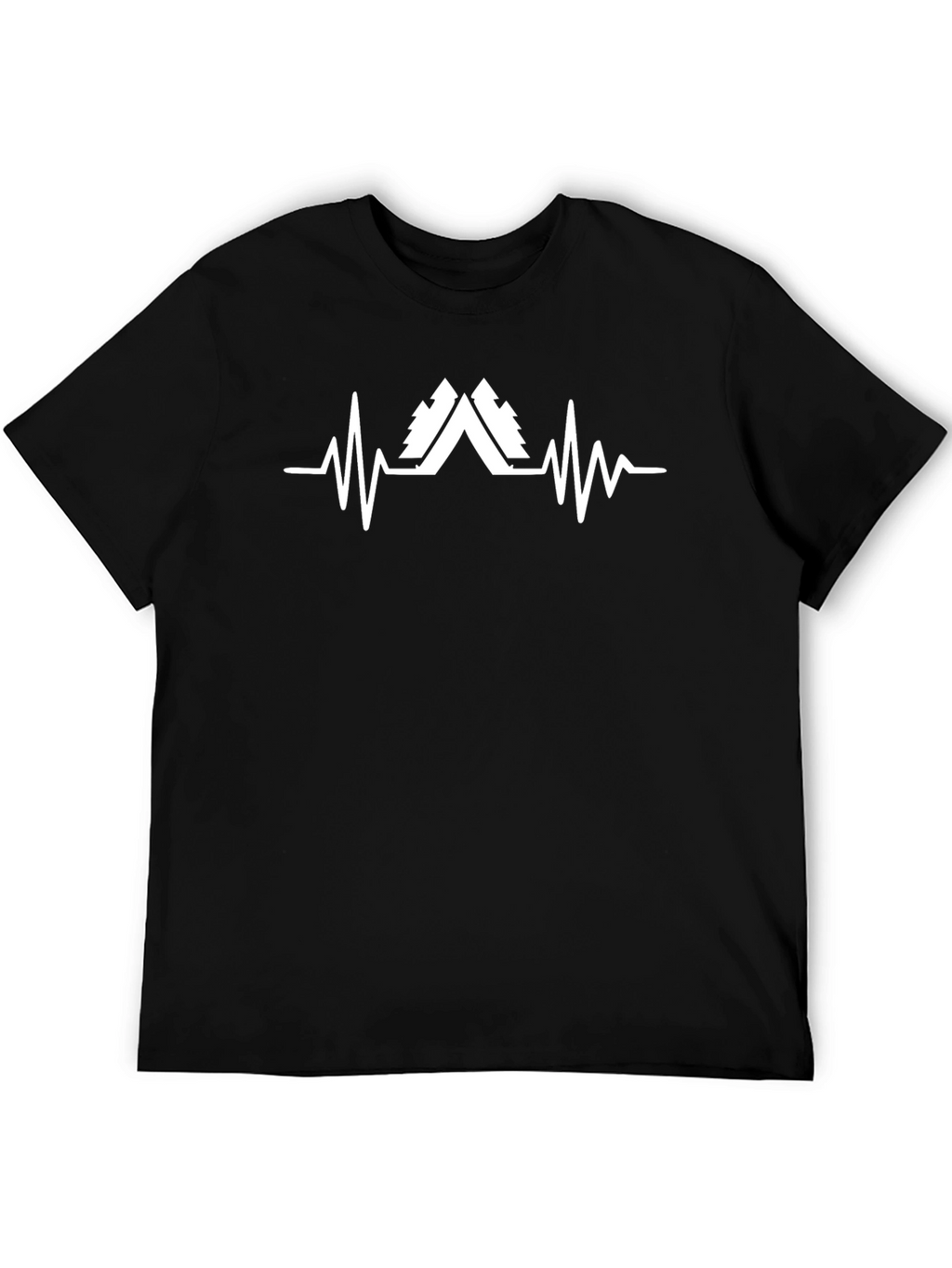 Camping Heartbeat Graphic Tee