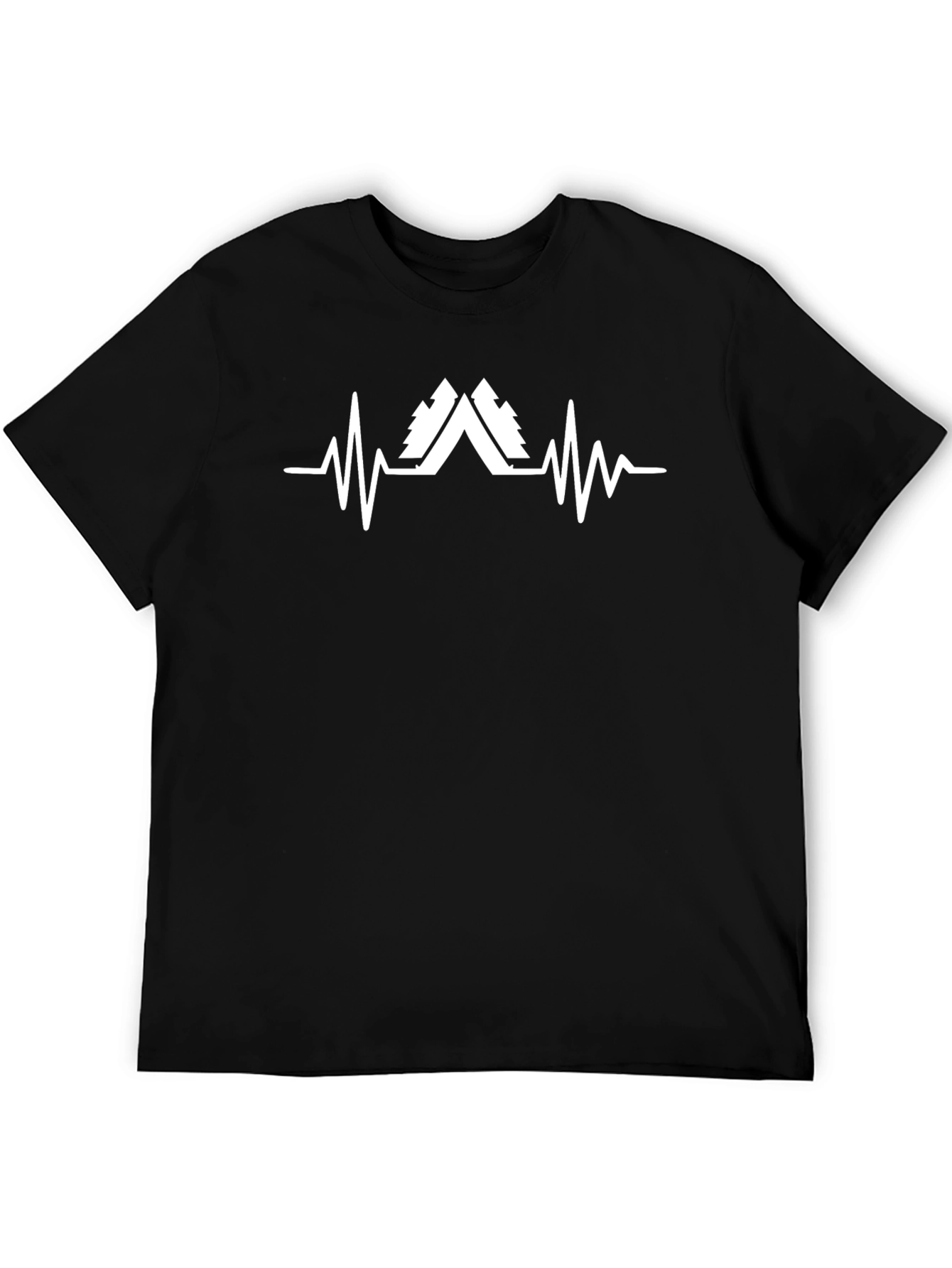 Camping Heartbeat Graphic Tee