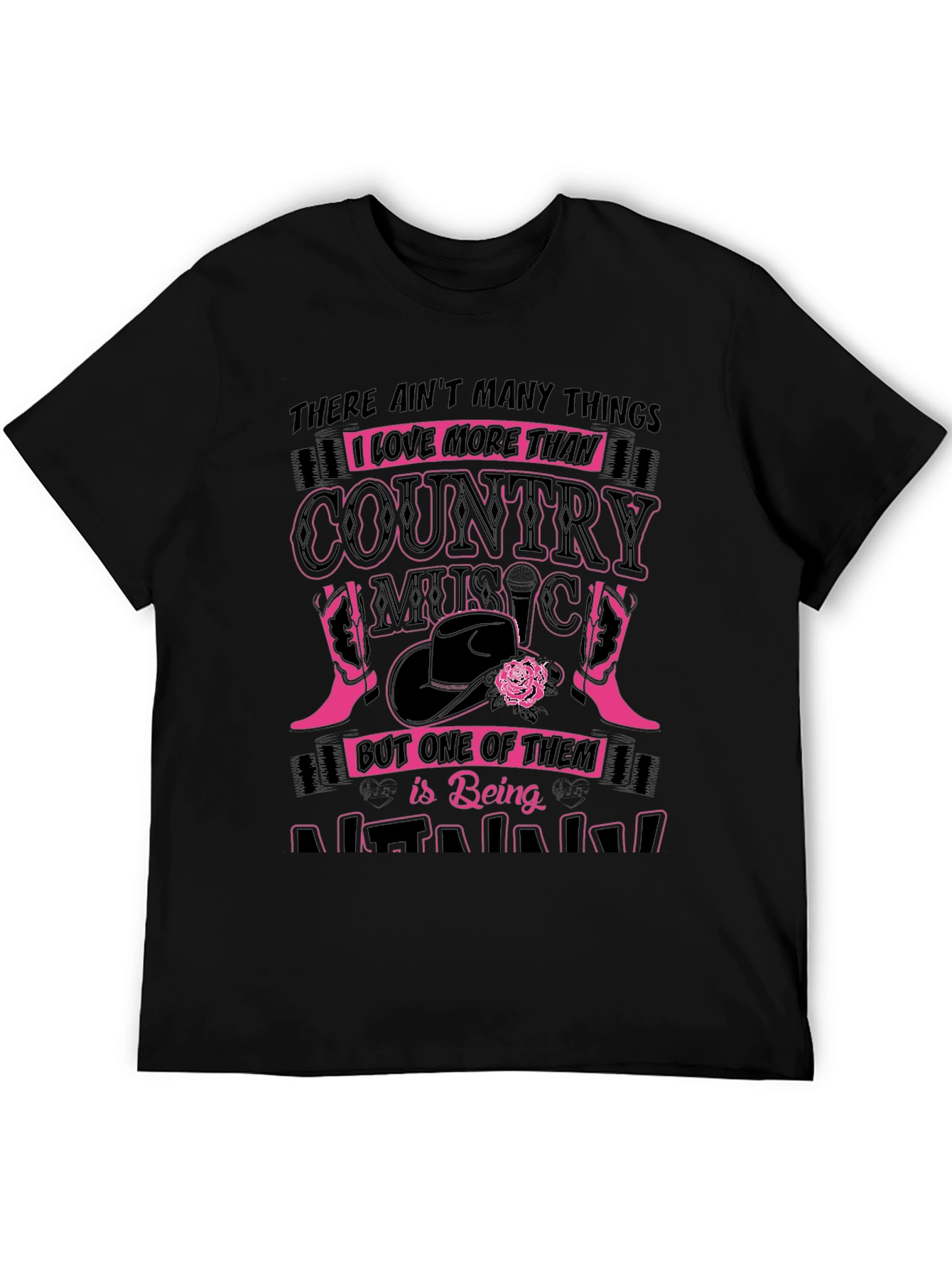 Country Music Lover T-Shirt - Novelty Graphic Tee