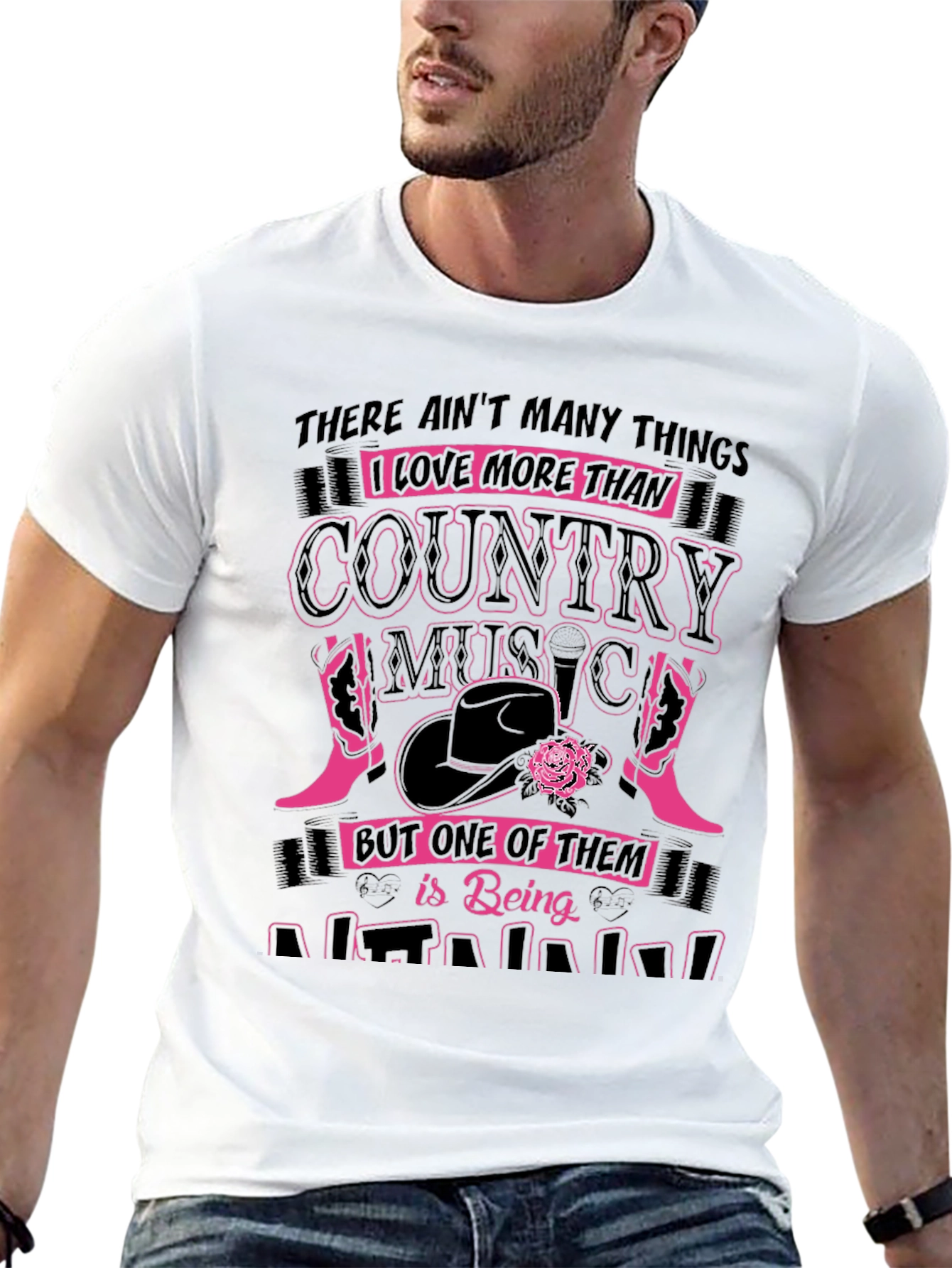 Country Music Lover T-Shirt - Novelty Graphic Tee