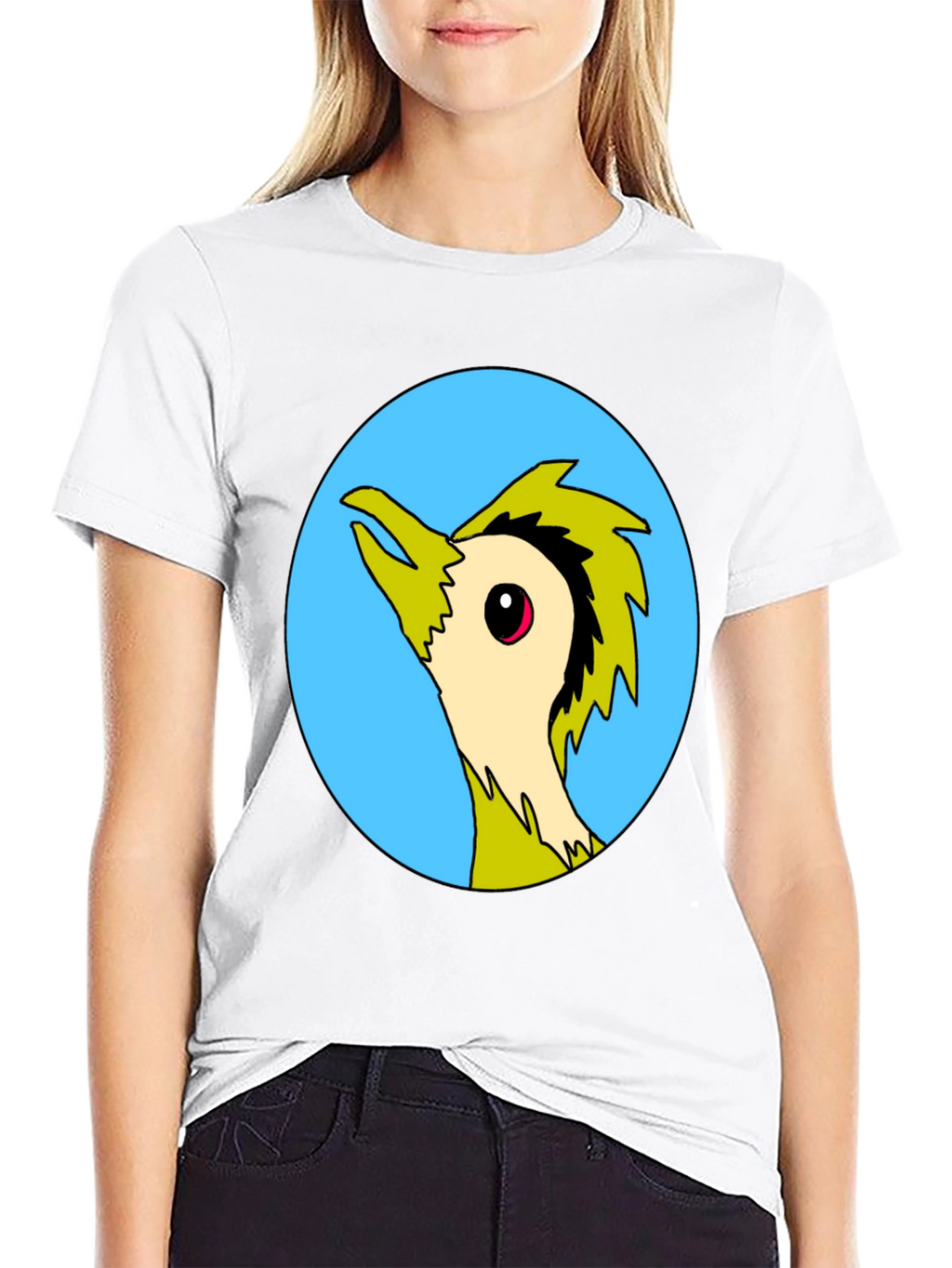 Cool Cartoon Bird Graphic Print Tee