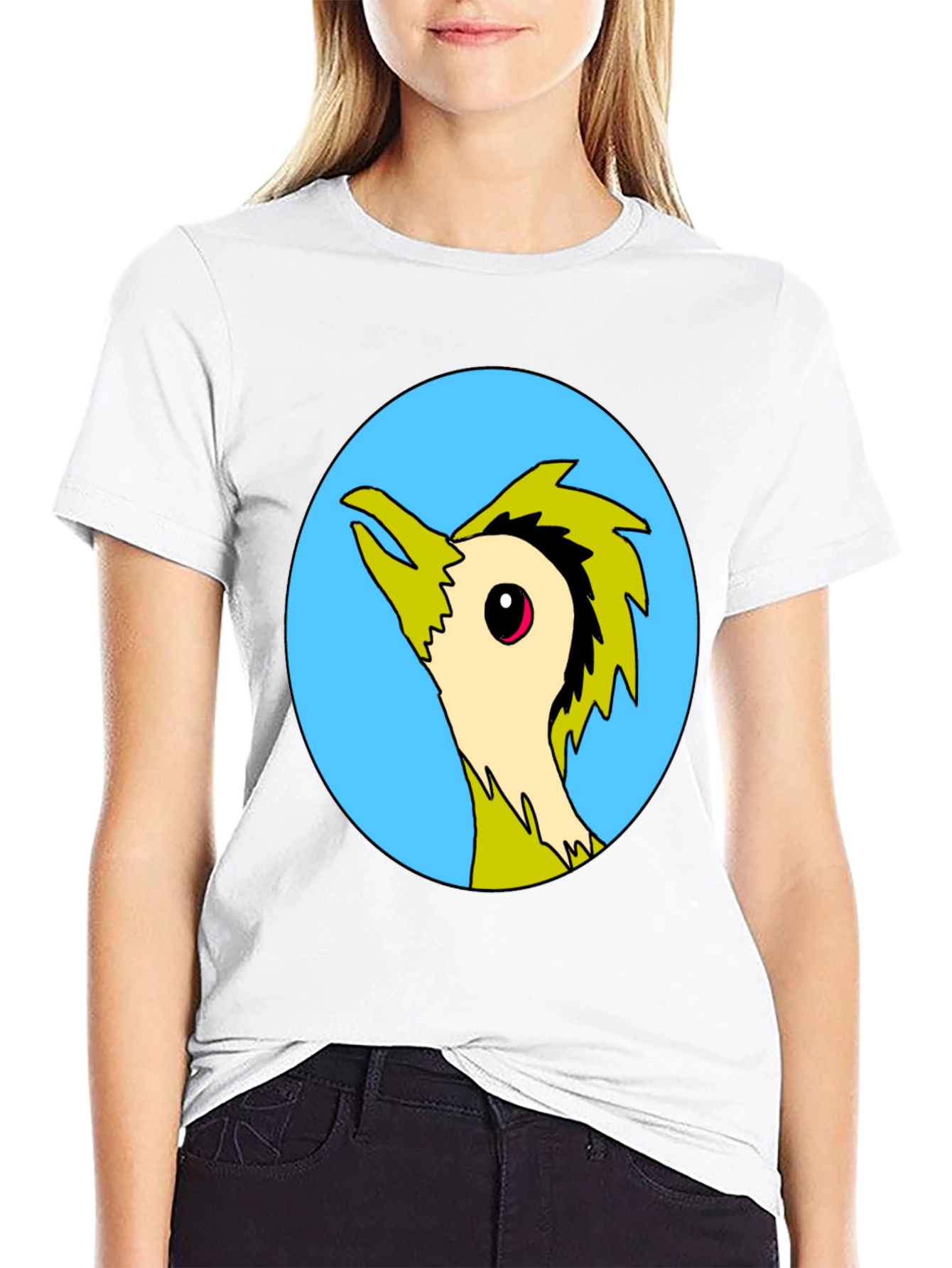 Cool Cartoon Bird Graphic Print Tee