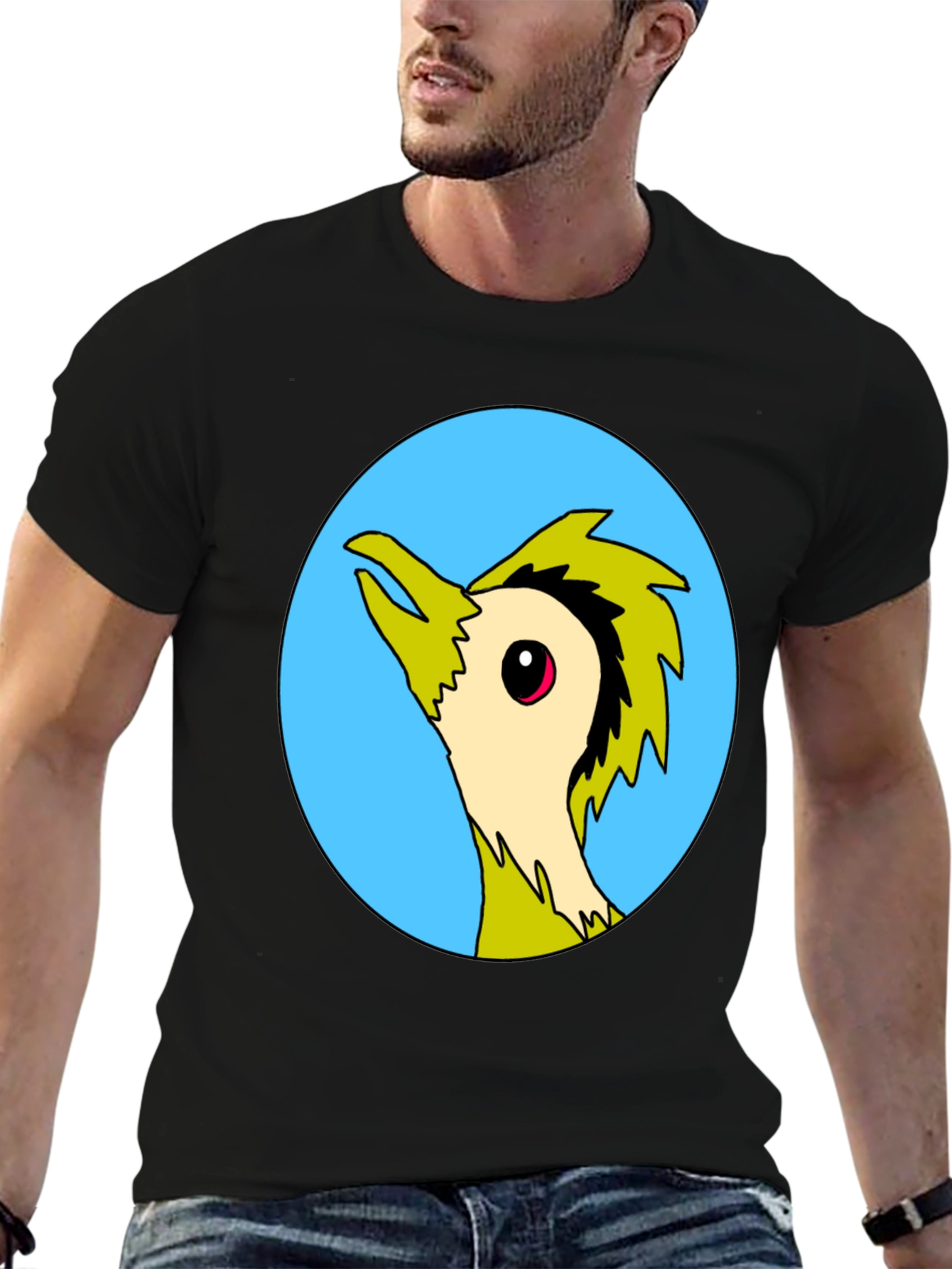 Cool Cartoon Bird Graphic Print Tee