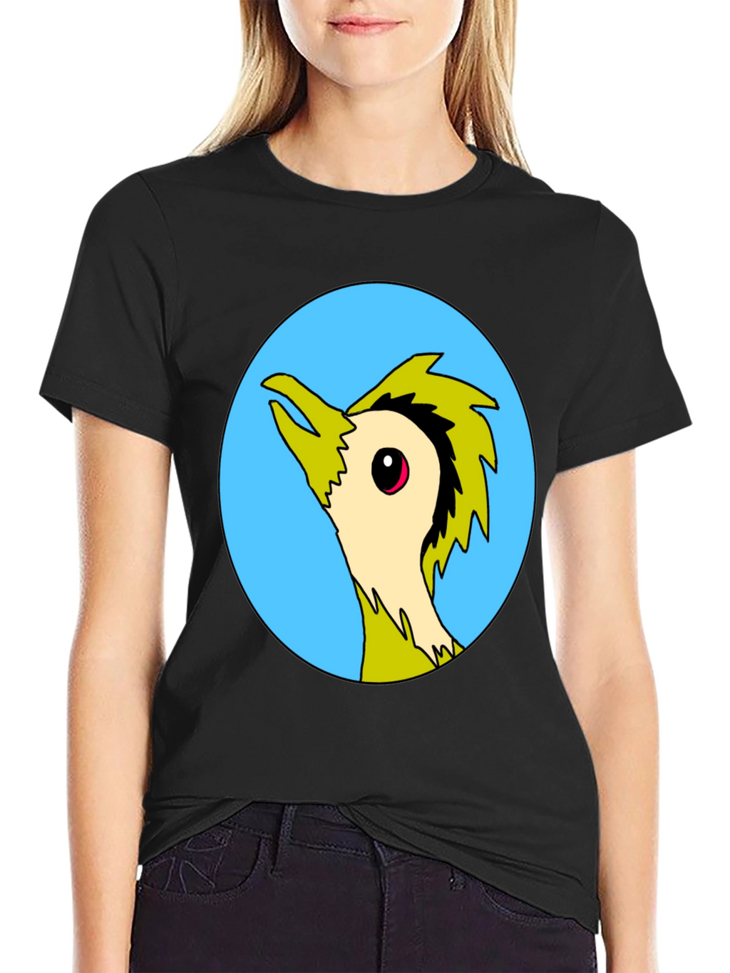 Cool Cartoon Bird Graphic Print Tee