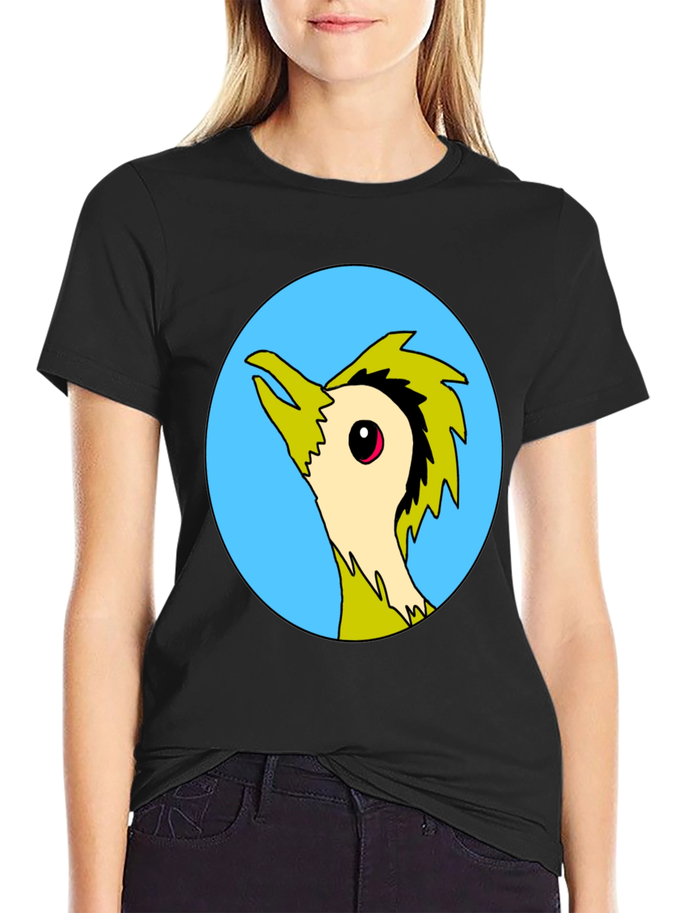 Cool Cartoon Bird Graphic Print Tee