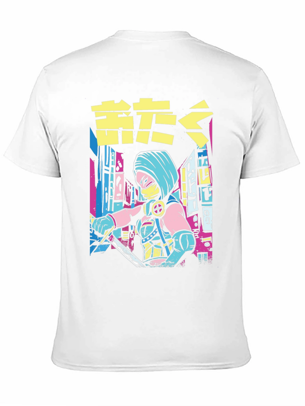 Cyberpunk Ninja Warrior Graphic Tee