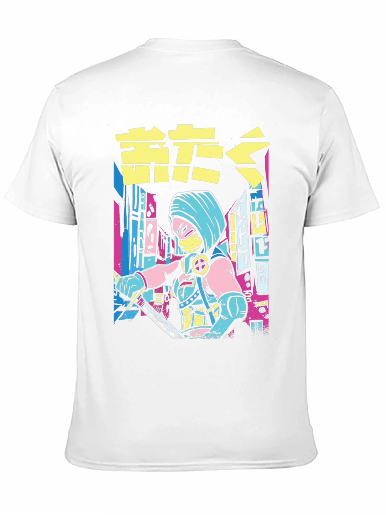 Cyberpunk Ninja Warrior Graphic Tee