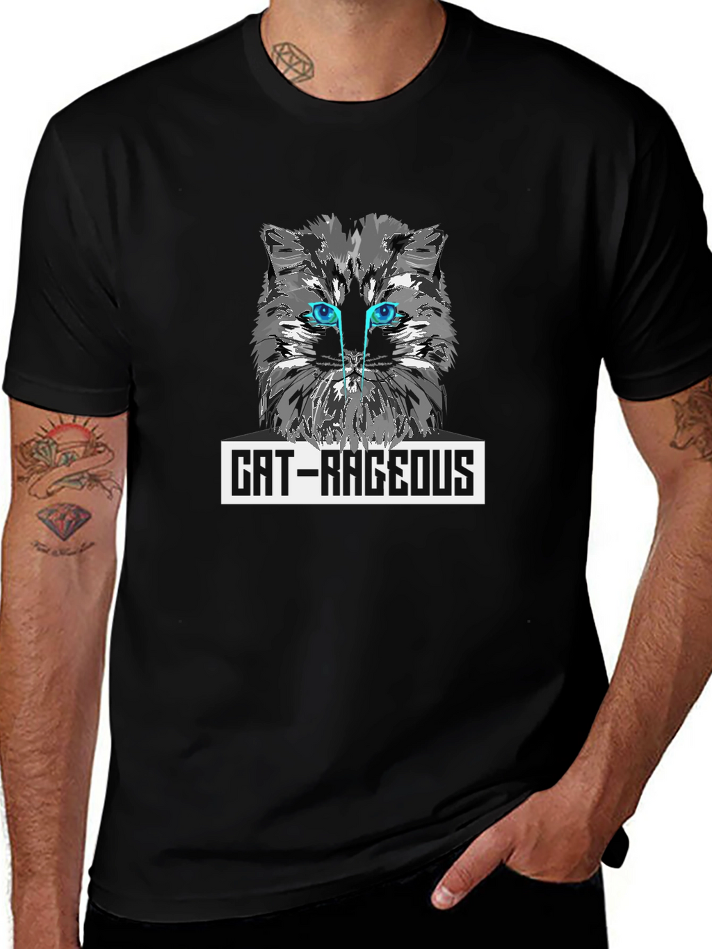 Cat-Rageous Graphic T-Shirt