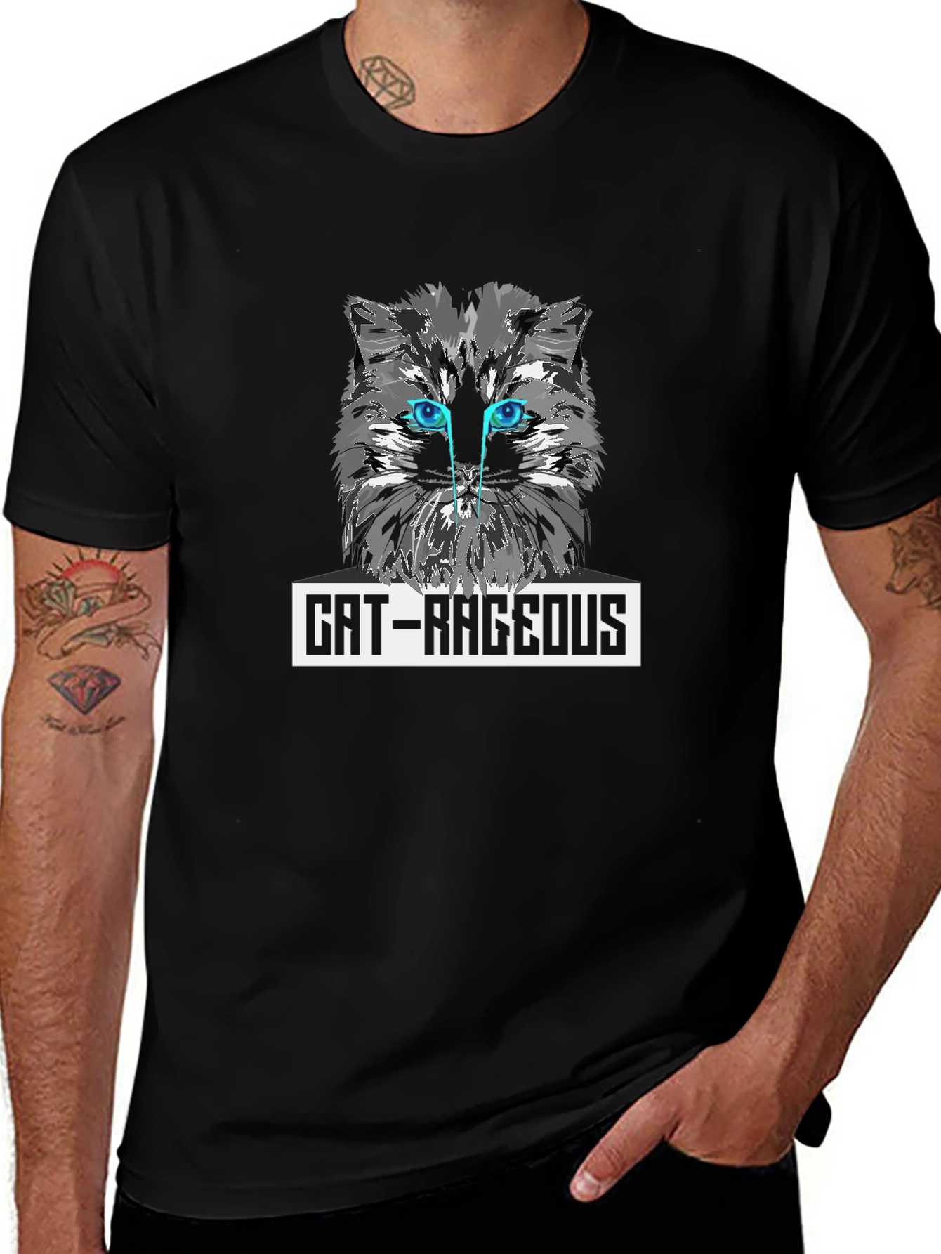 Cat-Rageous Graphic T-Shirt