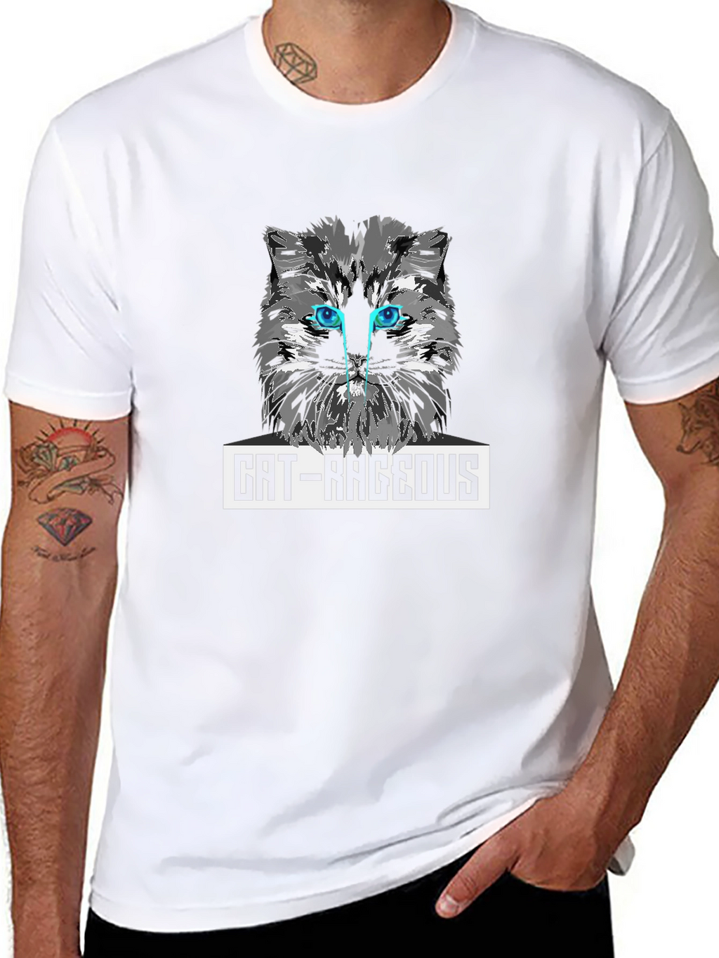Cat-Rageous Graphic T-Shirt