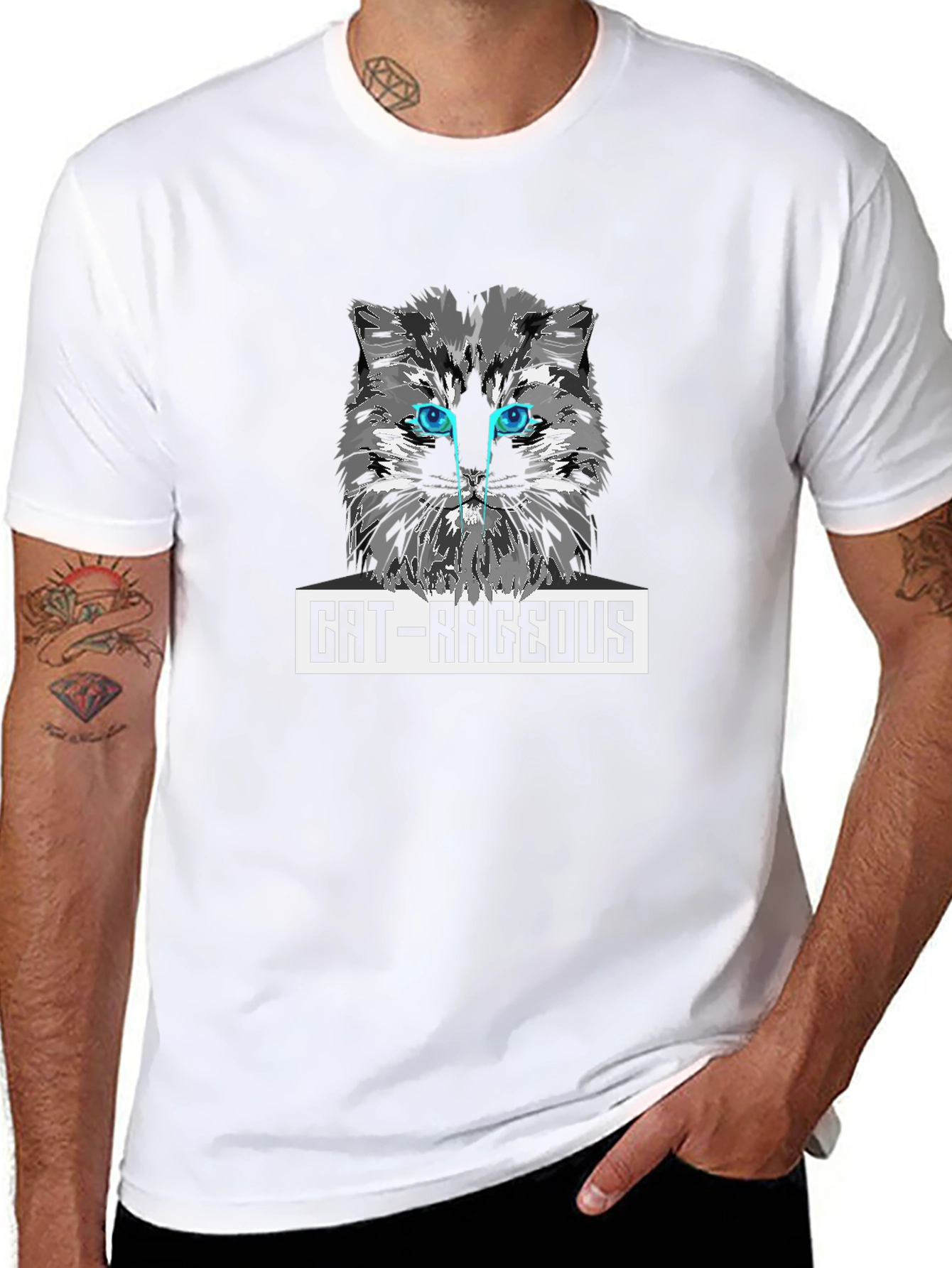 Cat-Rageous Graphic T-Shirt