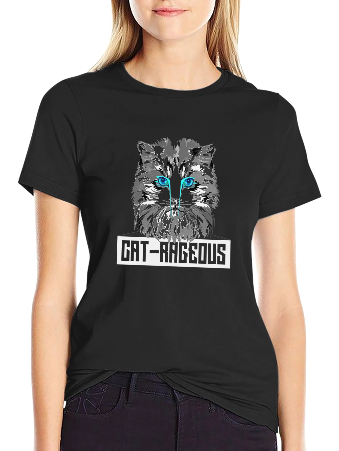 Cat-Rageous Graphic T-Shirt