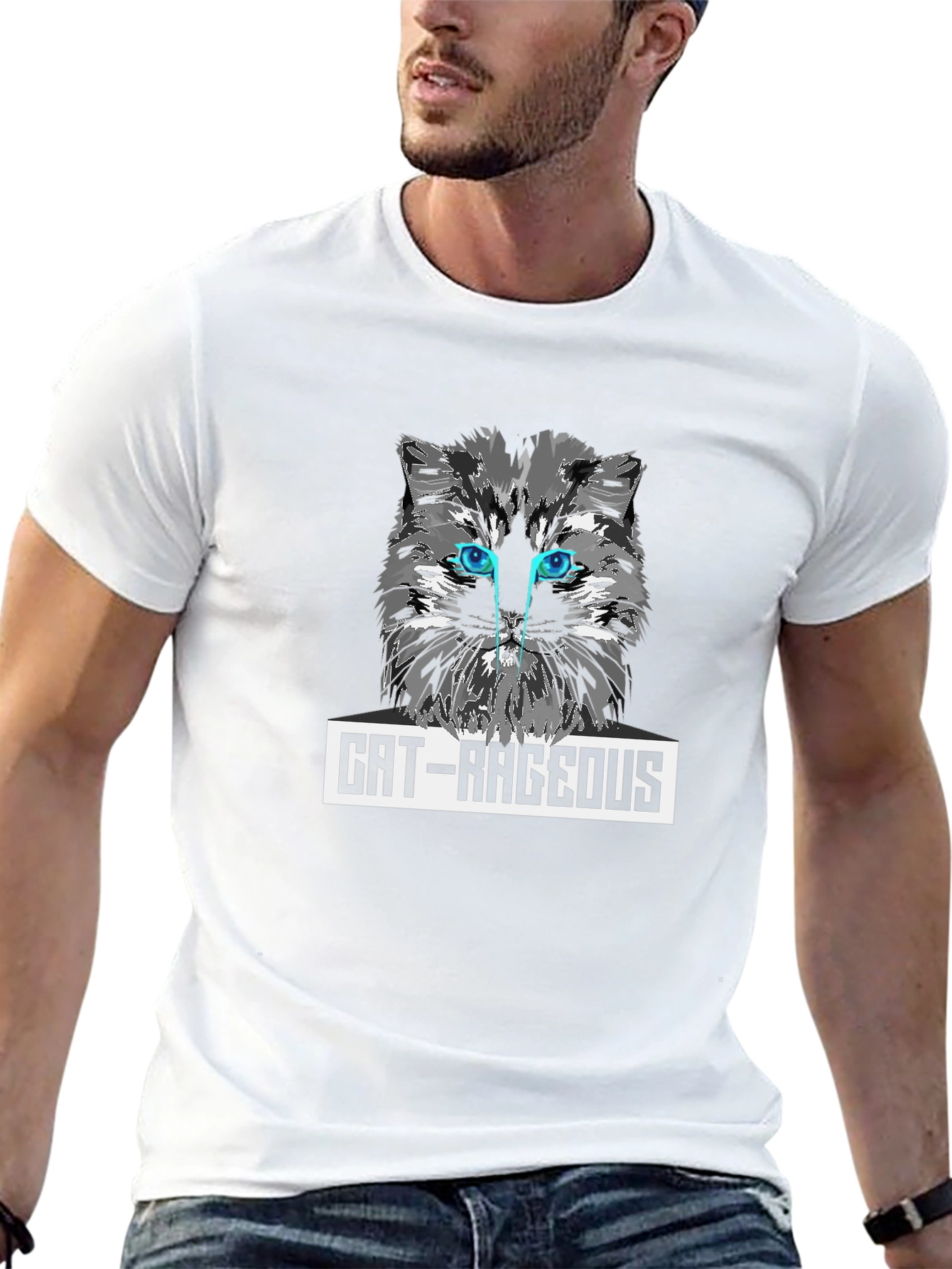 Cat-Rageous Graphic T-Shirt