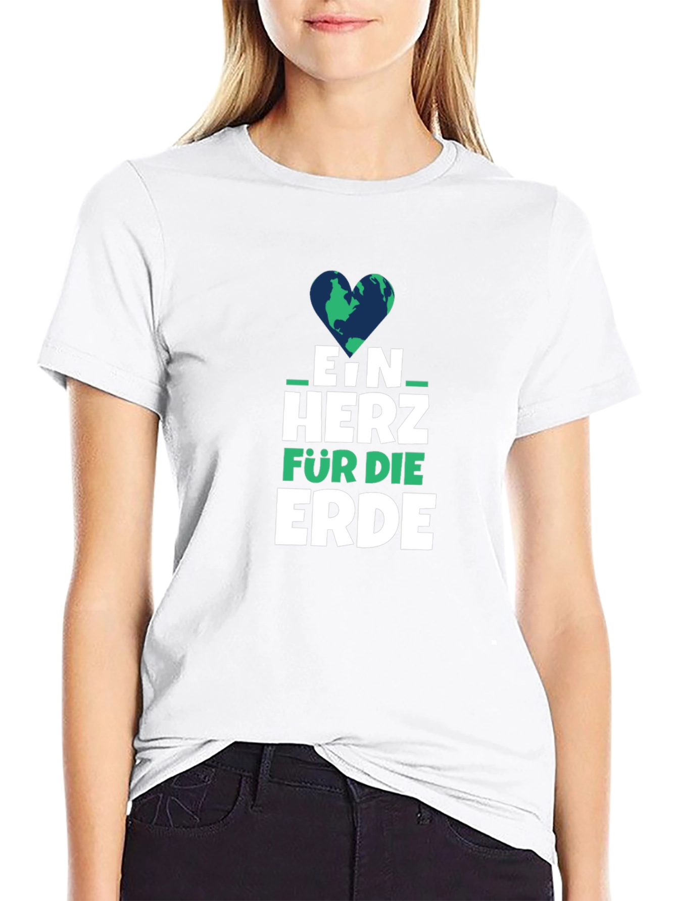 Earth Heart Graphic Tee - Ein Herz Fur Die Erde