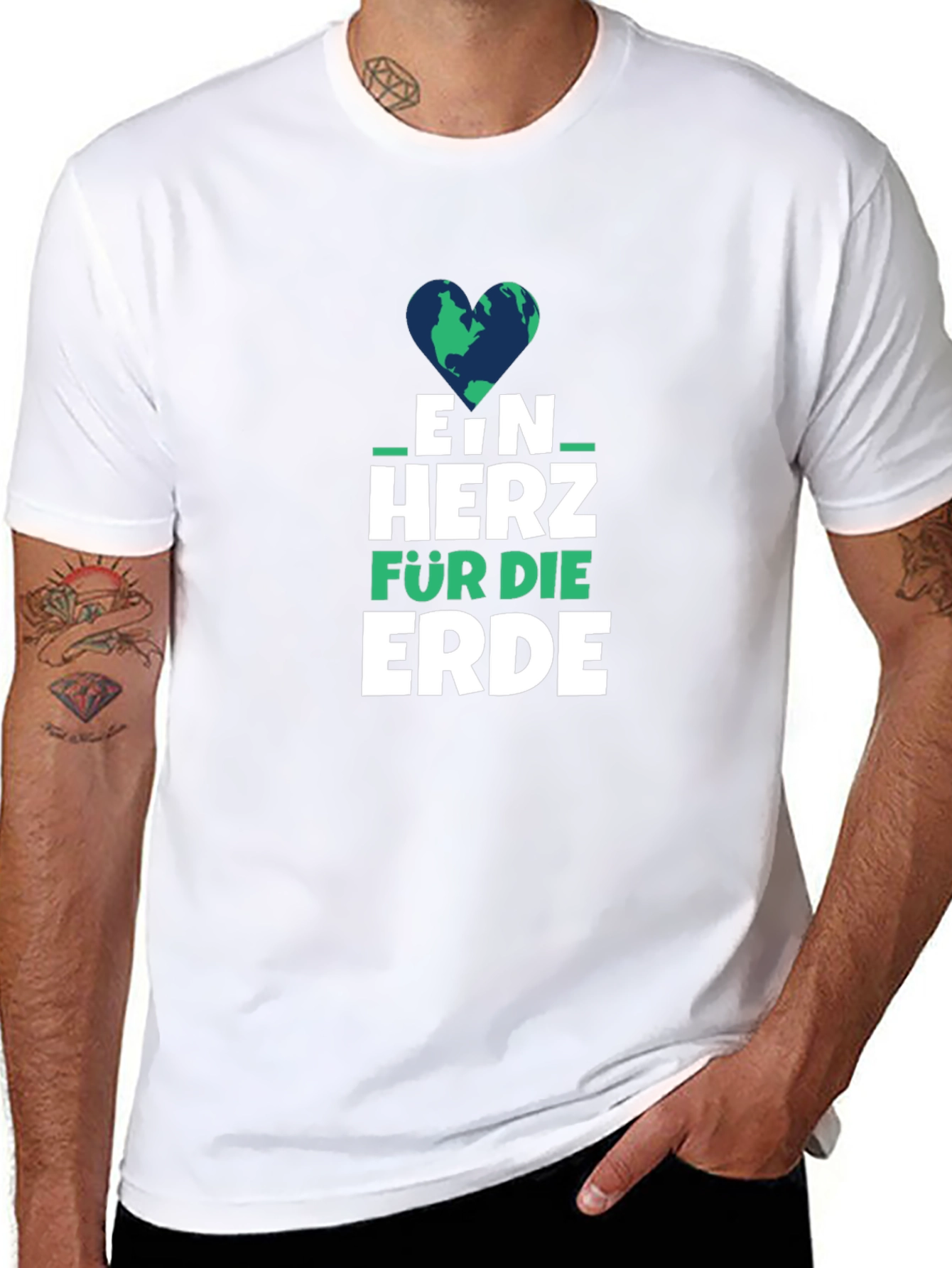 Earth Heart Graphic Tee - Ein Herz Fur Die Erde