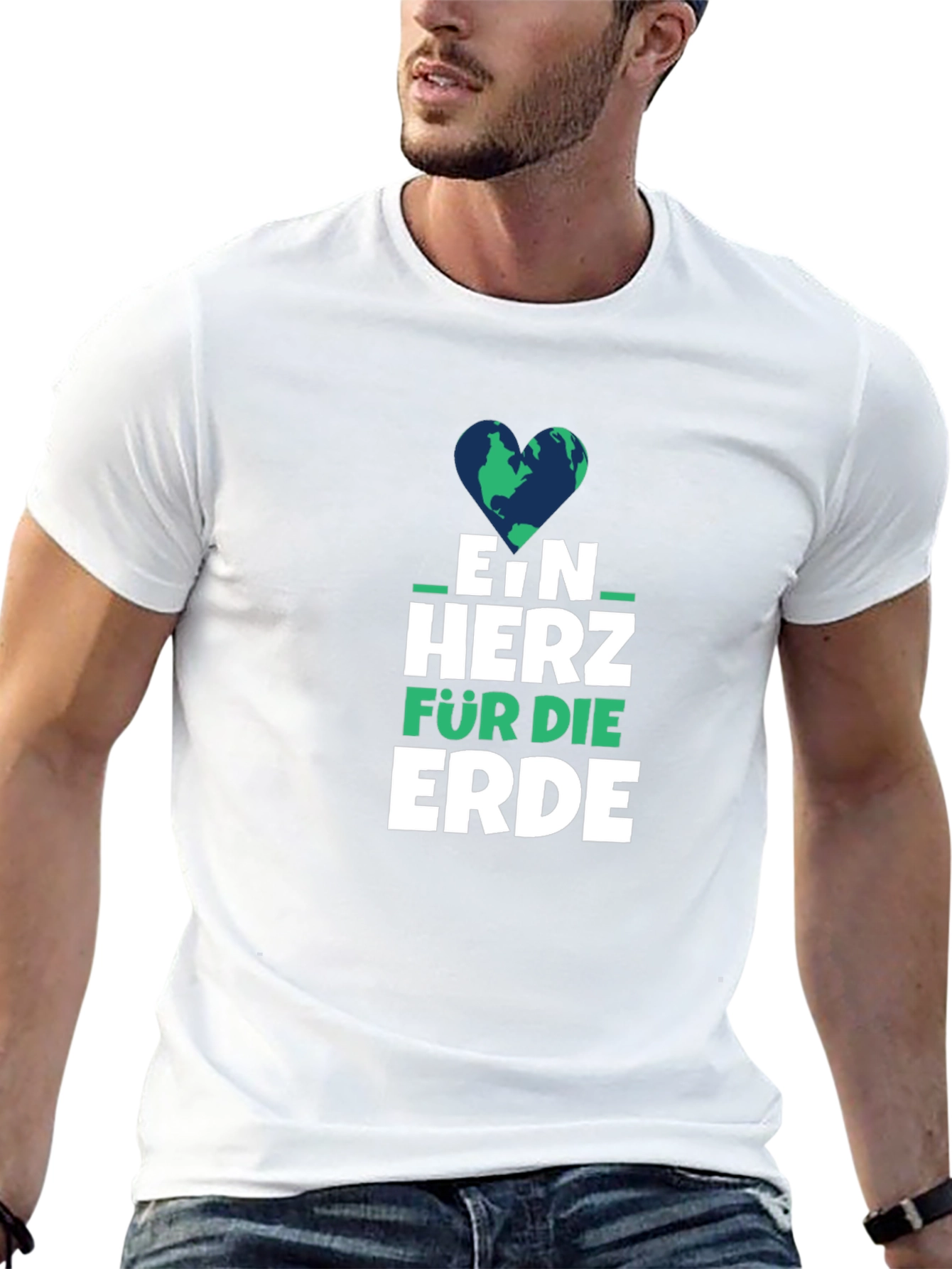 Earth Heart Graphic Tee - Ein Herz Fur Die Erde