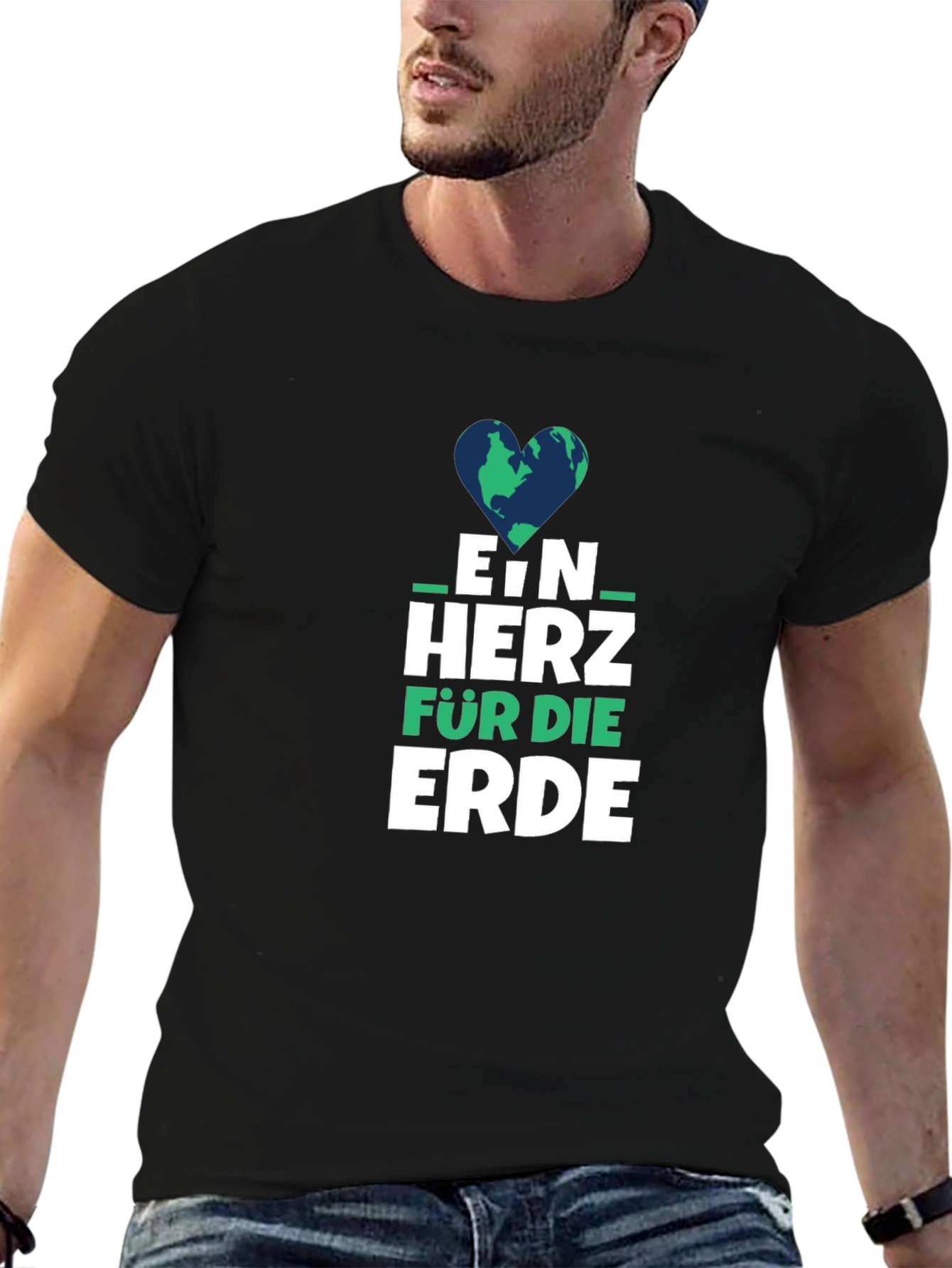 Earth Heart Graphic Tee - Ein Herz Fur Die Erde