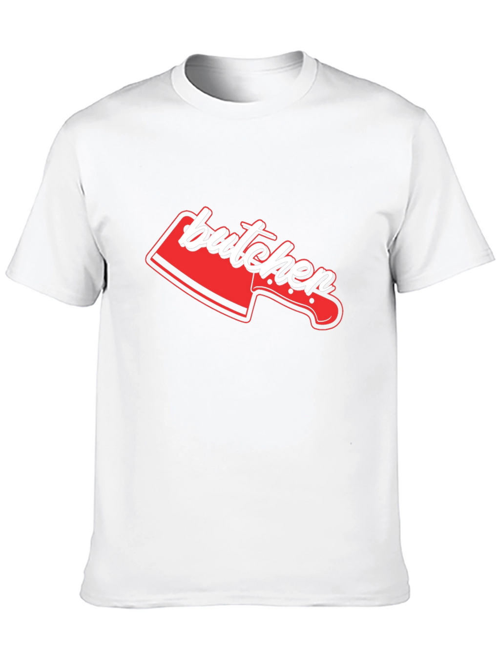 Butcher Knife Graphic Tee - Novelty T-Shirt