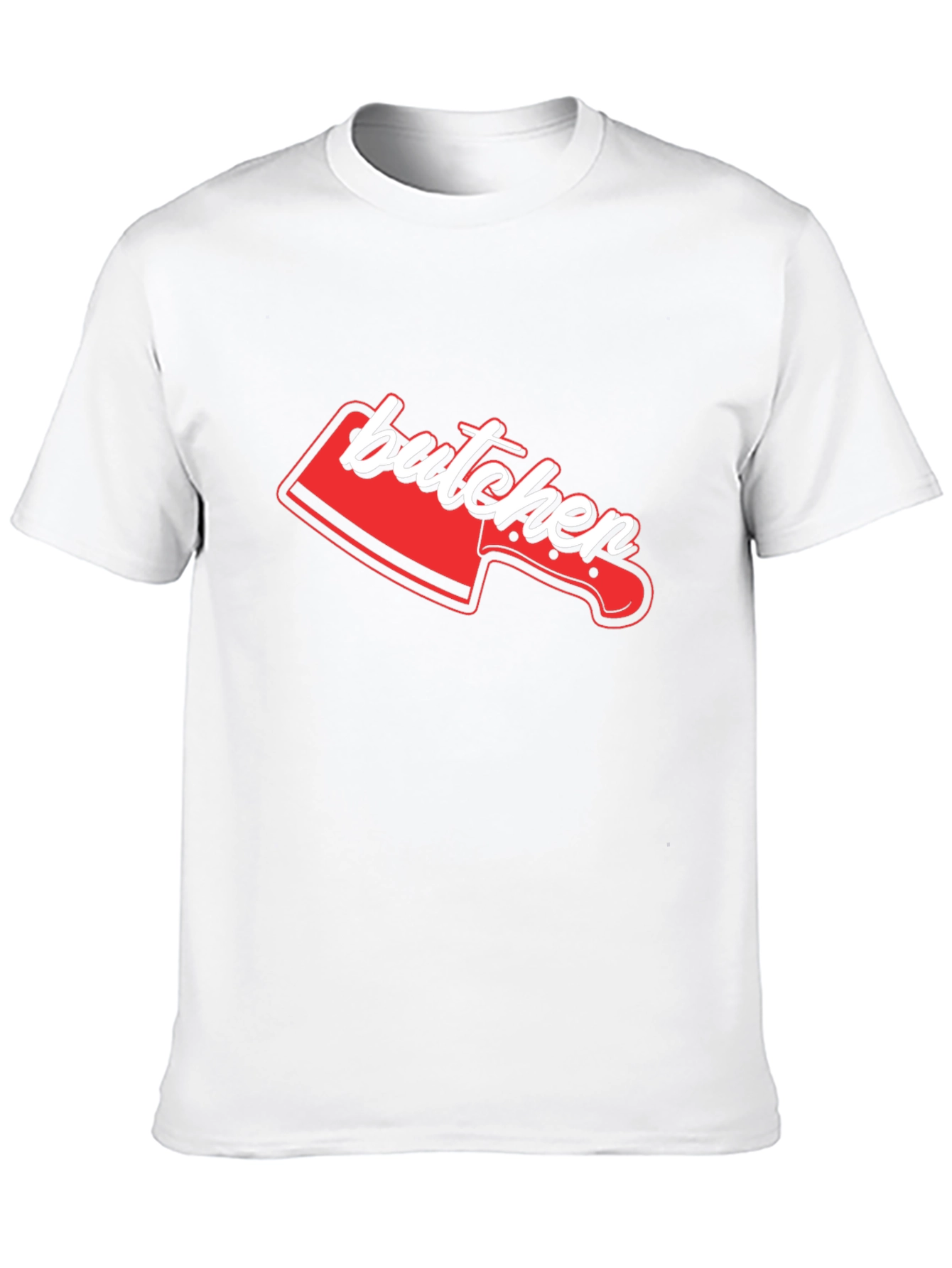 Butcher Knife Graphic Tee - Novelty T-Shirt