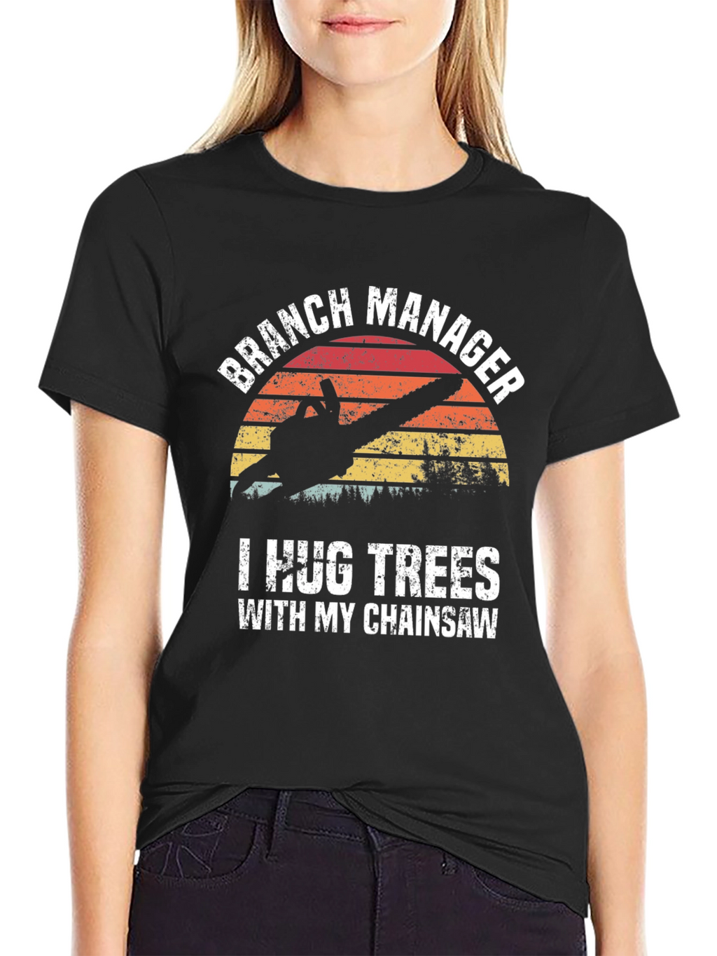 Branch Manager T-Shirt Chainsaw Humor