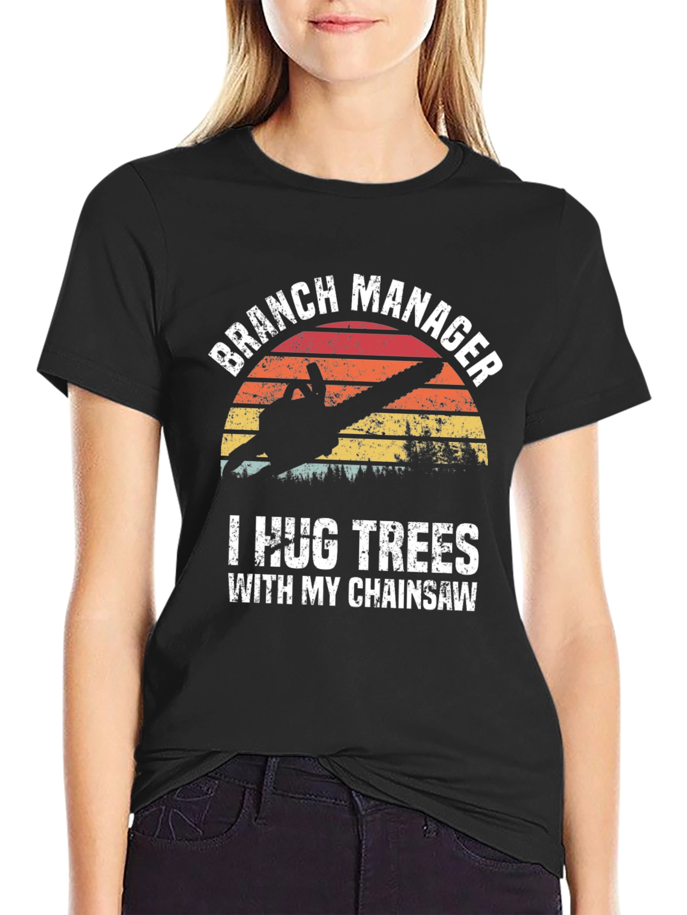 Branch Manager T-Shirt Chainsaw Humor