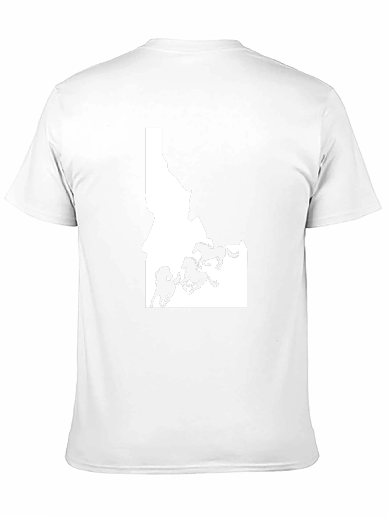 Idaho Horses Black Graphic Tee
