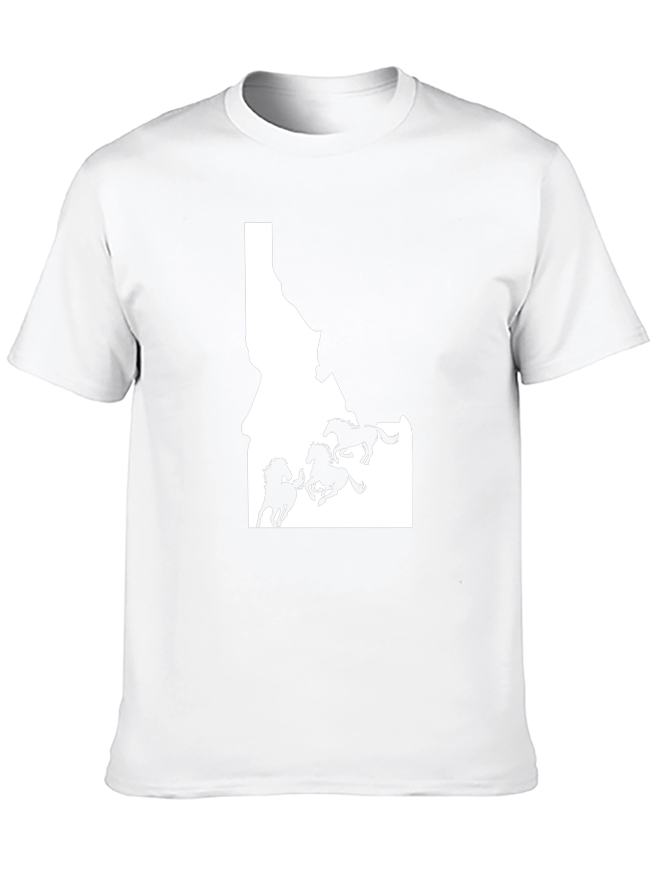 Idaho Horses Black Graphic Tee
