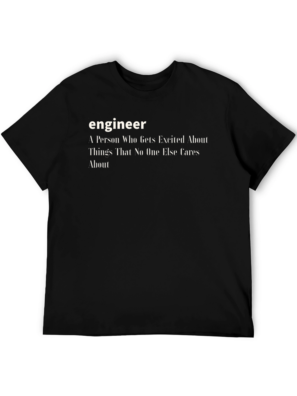 Engineer Definition Black T-Shirt